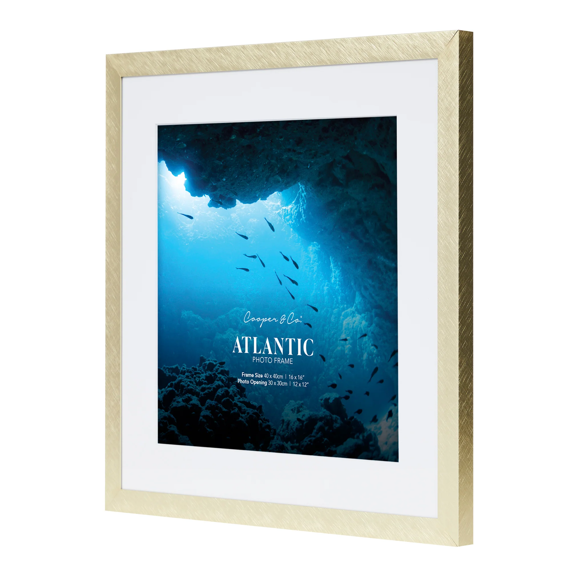 40x40cm Mat to 30x30cm Boldline Metal Photo Frame - Image 18
