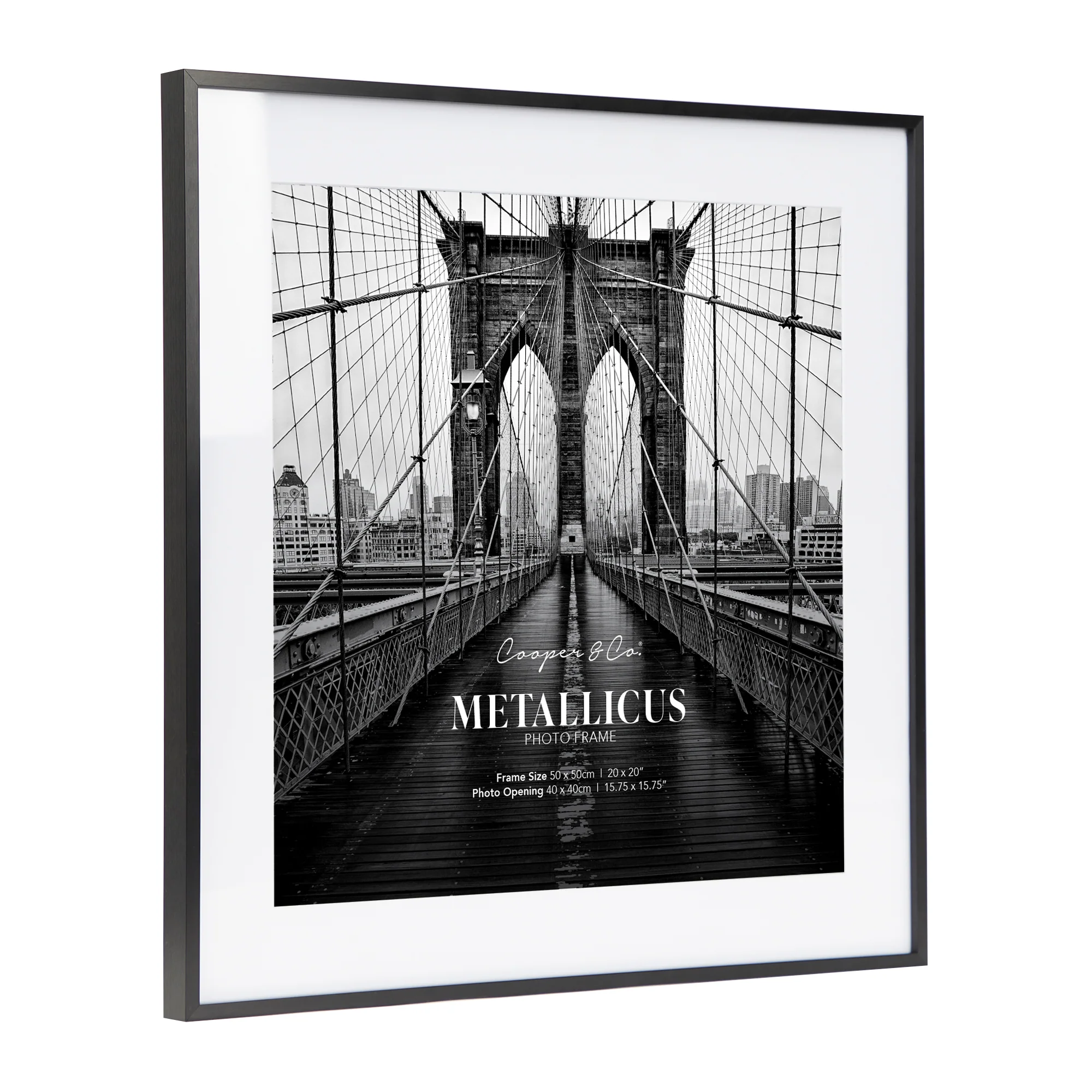 50x50cm Mat to 40x40cm Premium Metal Photo Frame - Image 6