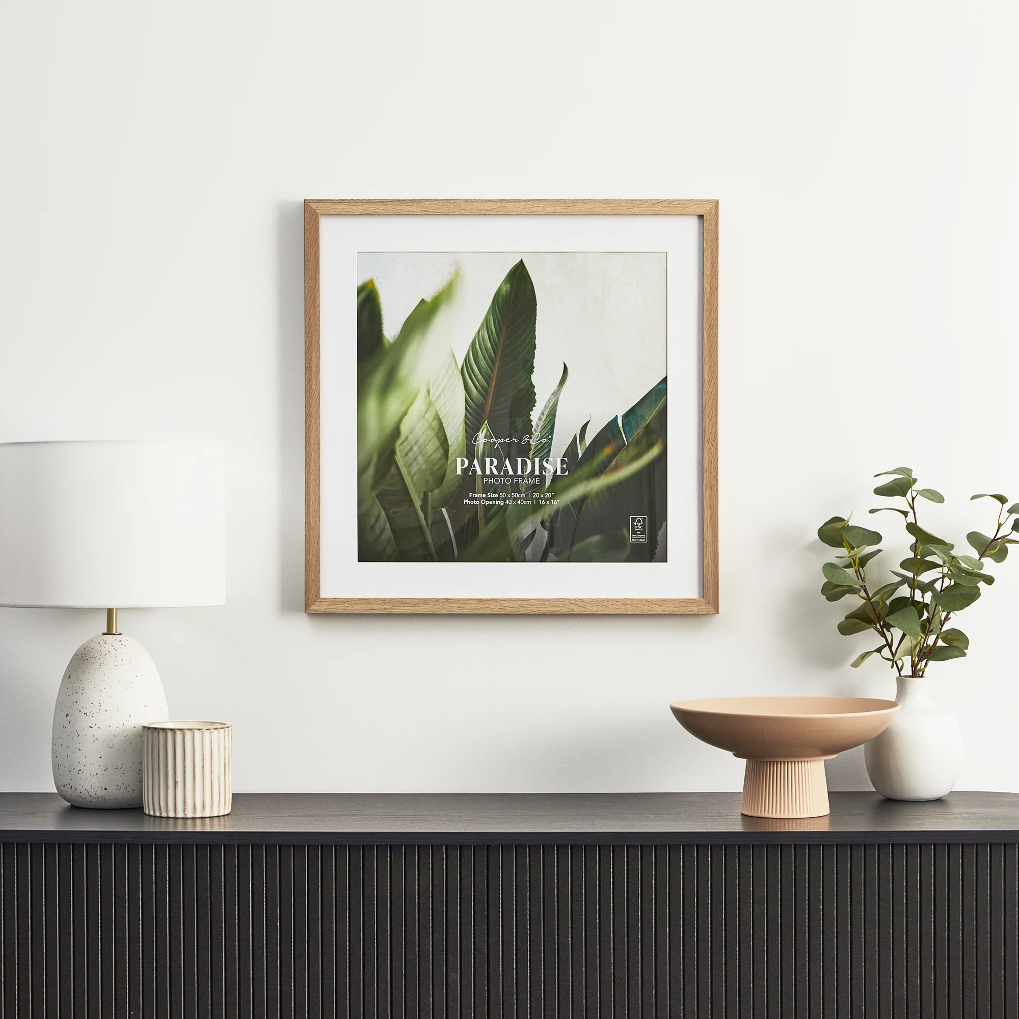 50x50cm Mat to 40x40cm Premium Paradise Wooden Photo Frame - Image 22