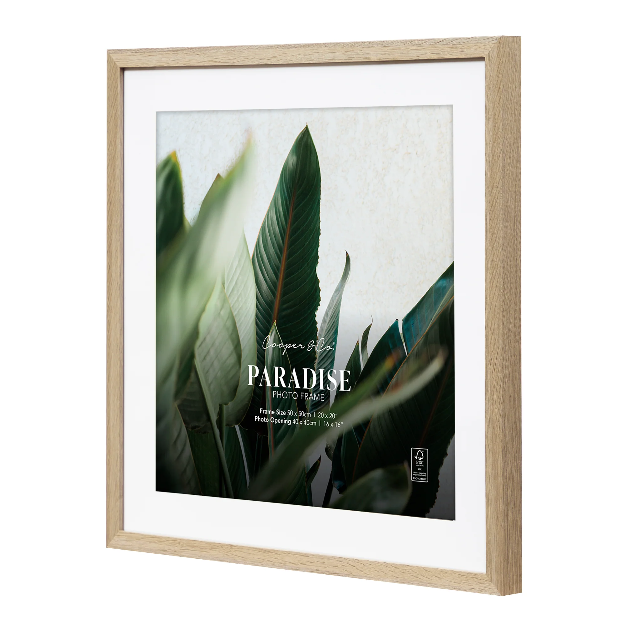 50x50cm Mat to 40x40cm Premium Paradise Wooden Photo Frame - Image 27