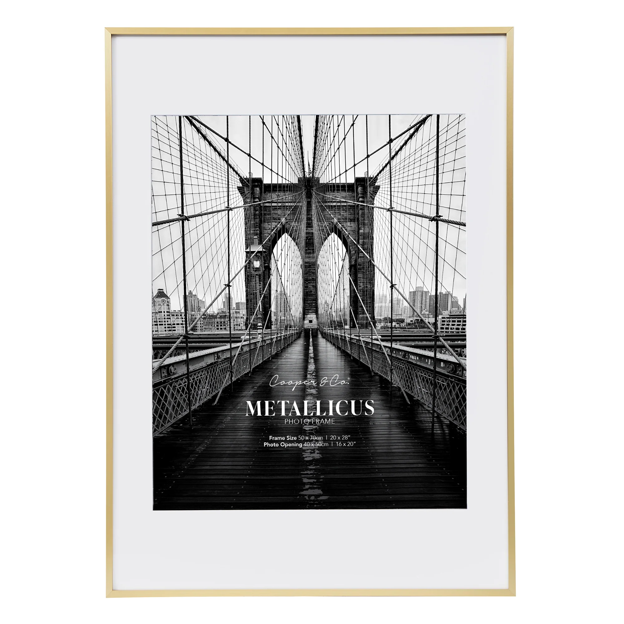 50x70cm Mat to 40x50cm Premium Metal Photo Frame - Image 8