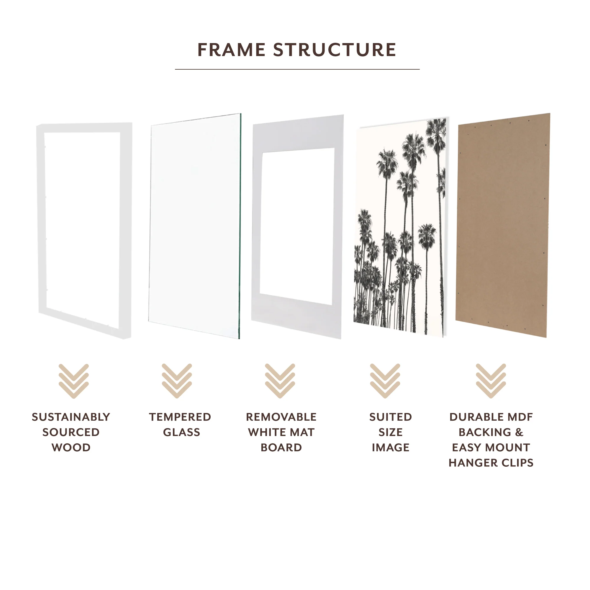 50x70cm Mat to 40x50cm Premium Paradise Wooden Photo Frame - Image 17