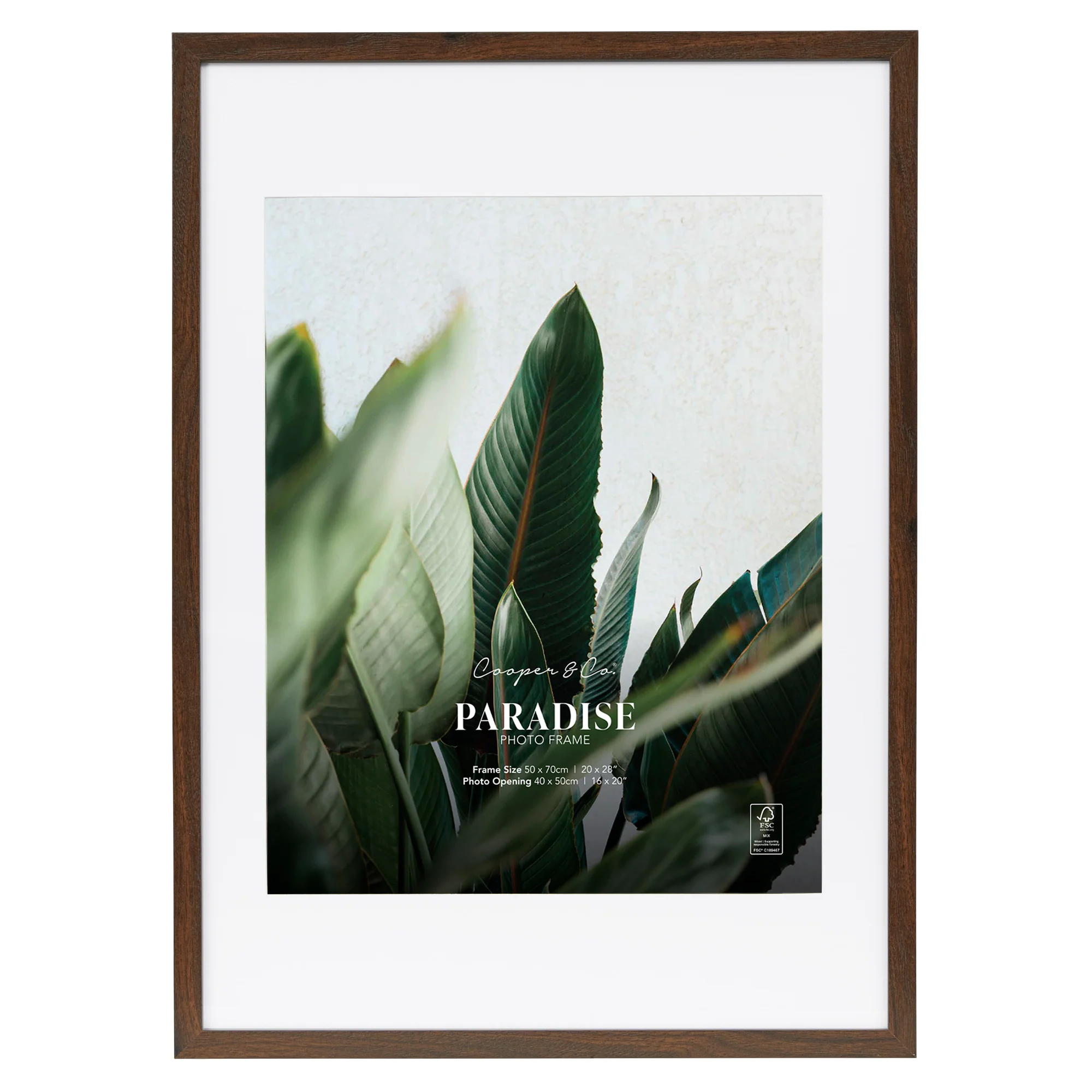 50x70cm Mat to 40x50cm Premium Paradise Wooden Photo Frame - Image 19