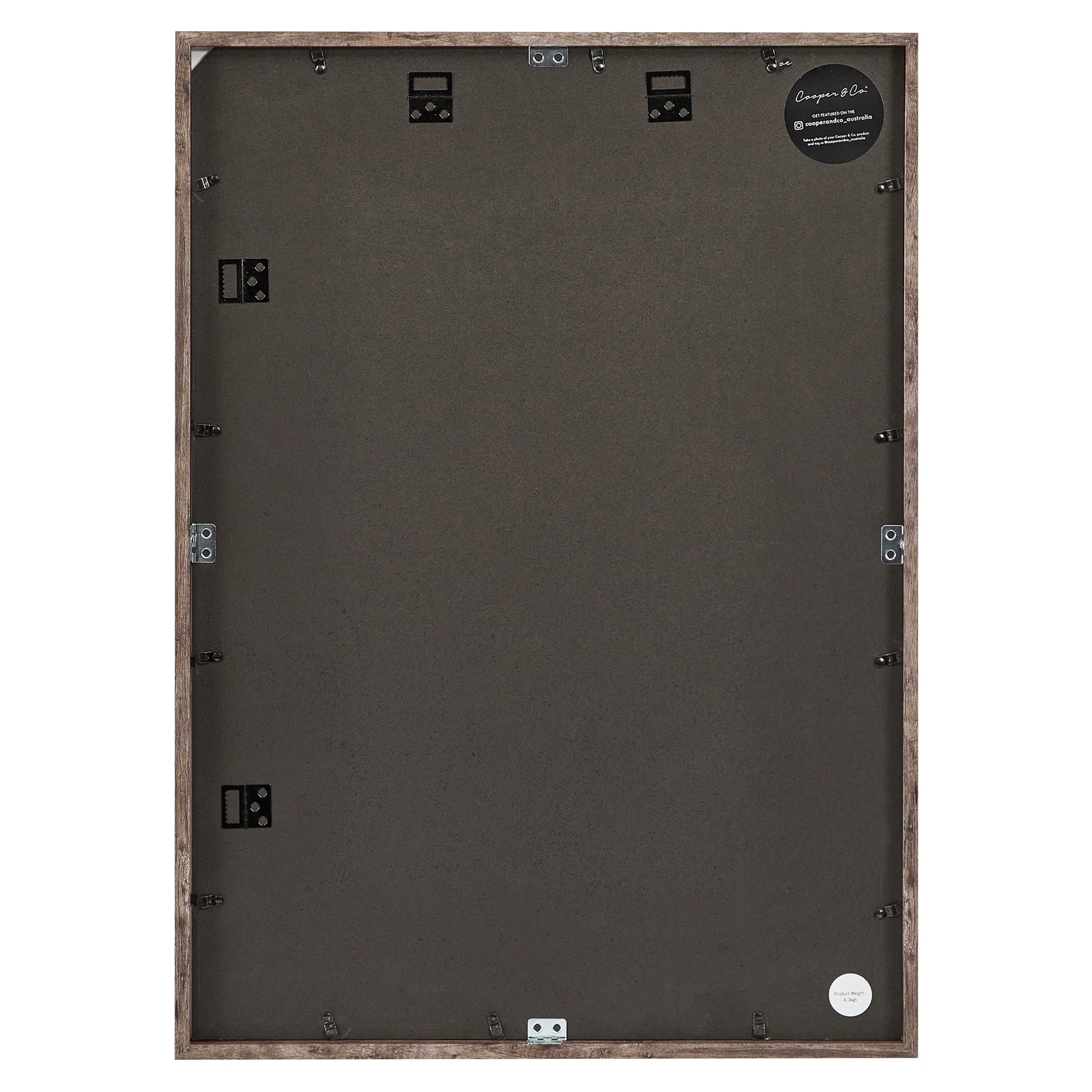 50x70cm Mat to 40x50cm Premium Rustic Wooden Photo Frame - Image 8