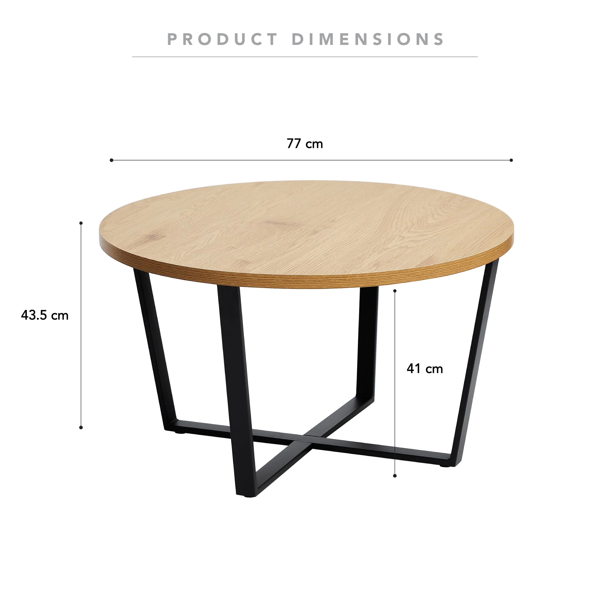 Arizona Round Coffee Table Natural - Image 3