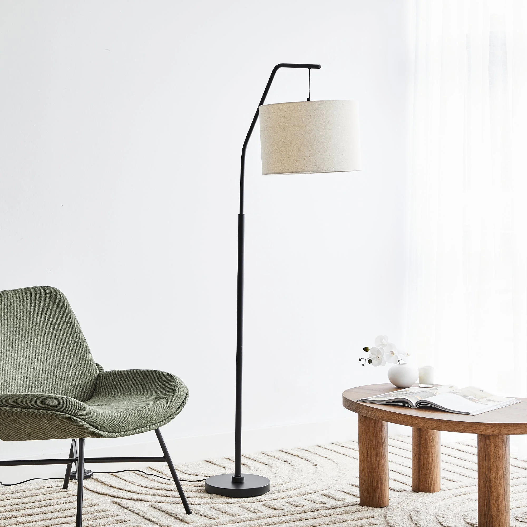 Astrid Hanging Floor Lamp Black - Image 2