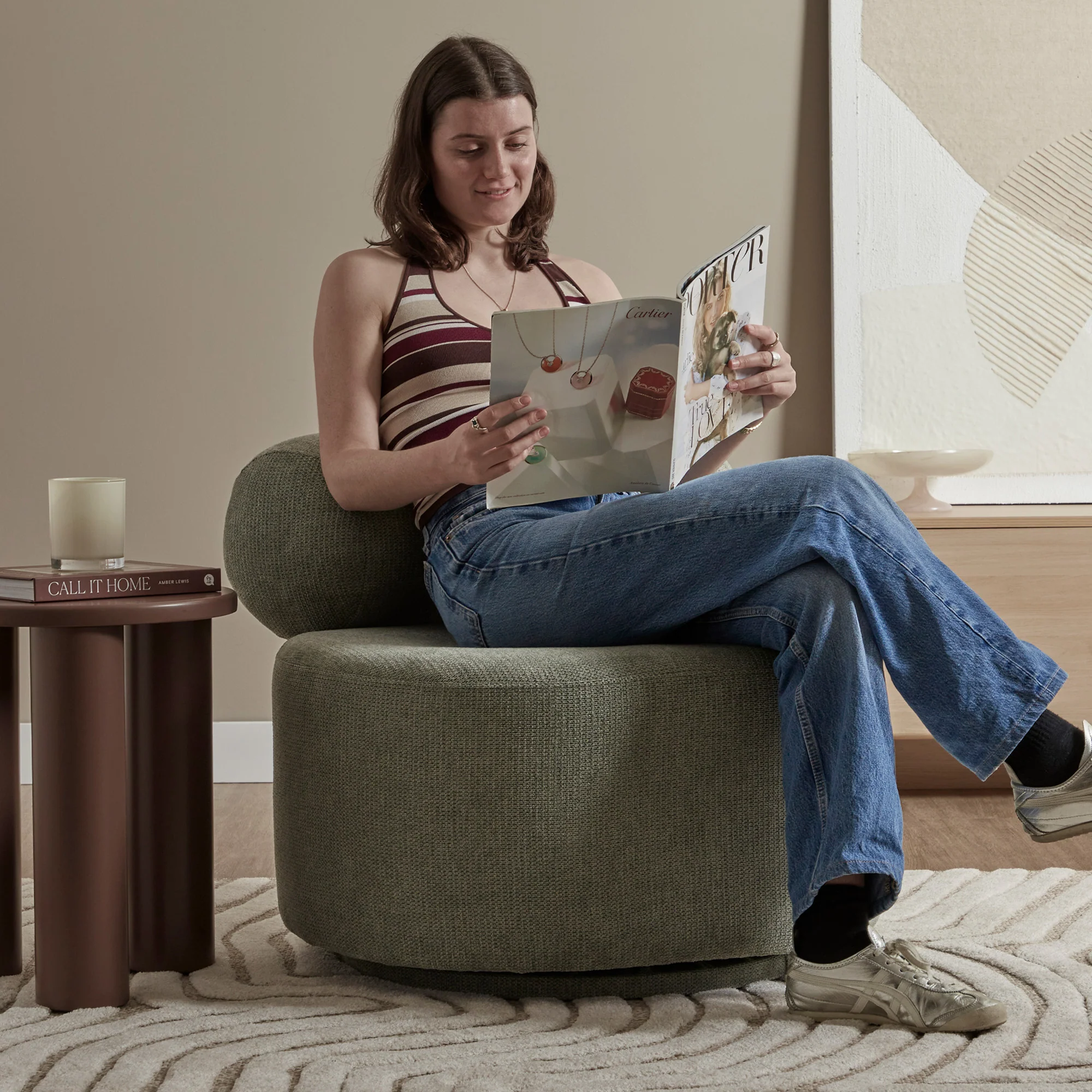 Bailey Armchair Olive (Set of 2) - Image 8