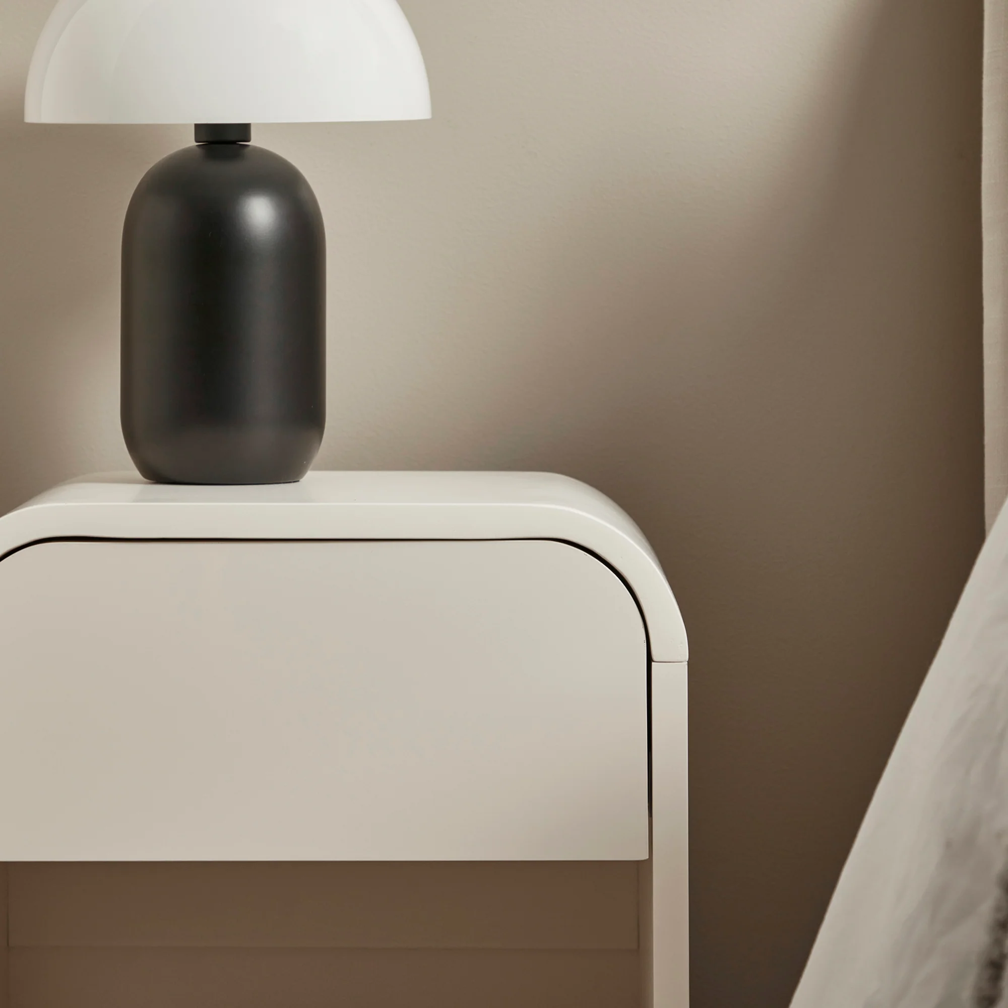 Baxter Bedside Table White - Image 4