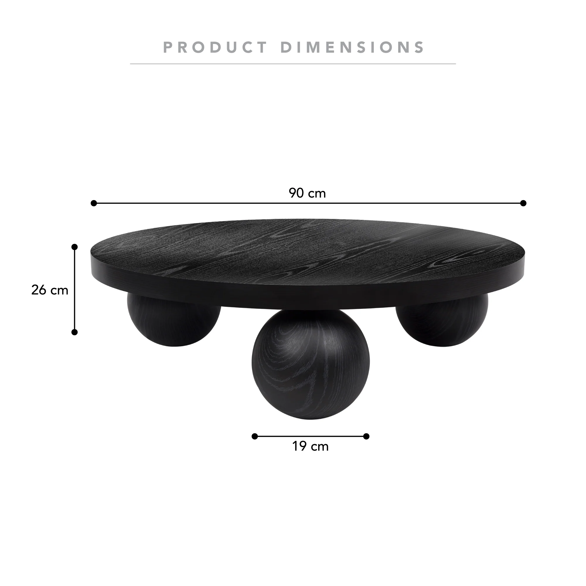 Baxter Coffee Table Black - Image 3