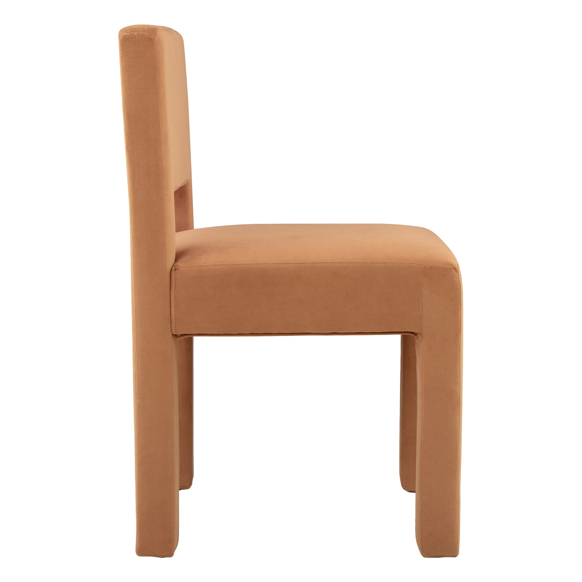 Claude Set of 2 Dining Chairs Rust Velvet - Image 13