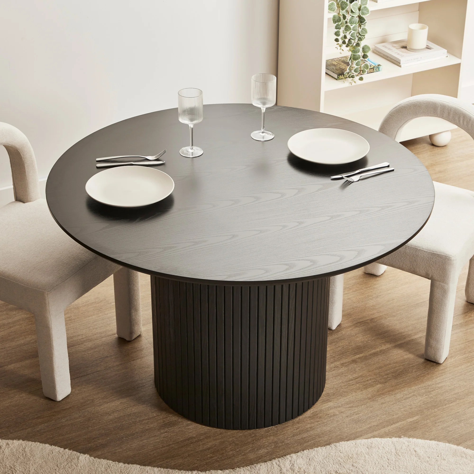 Cove Dining Table Black (120cm) - Image 9