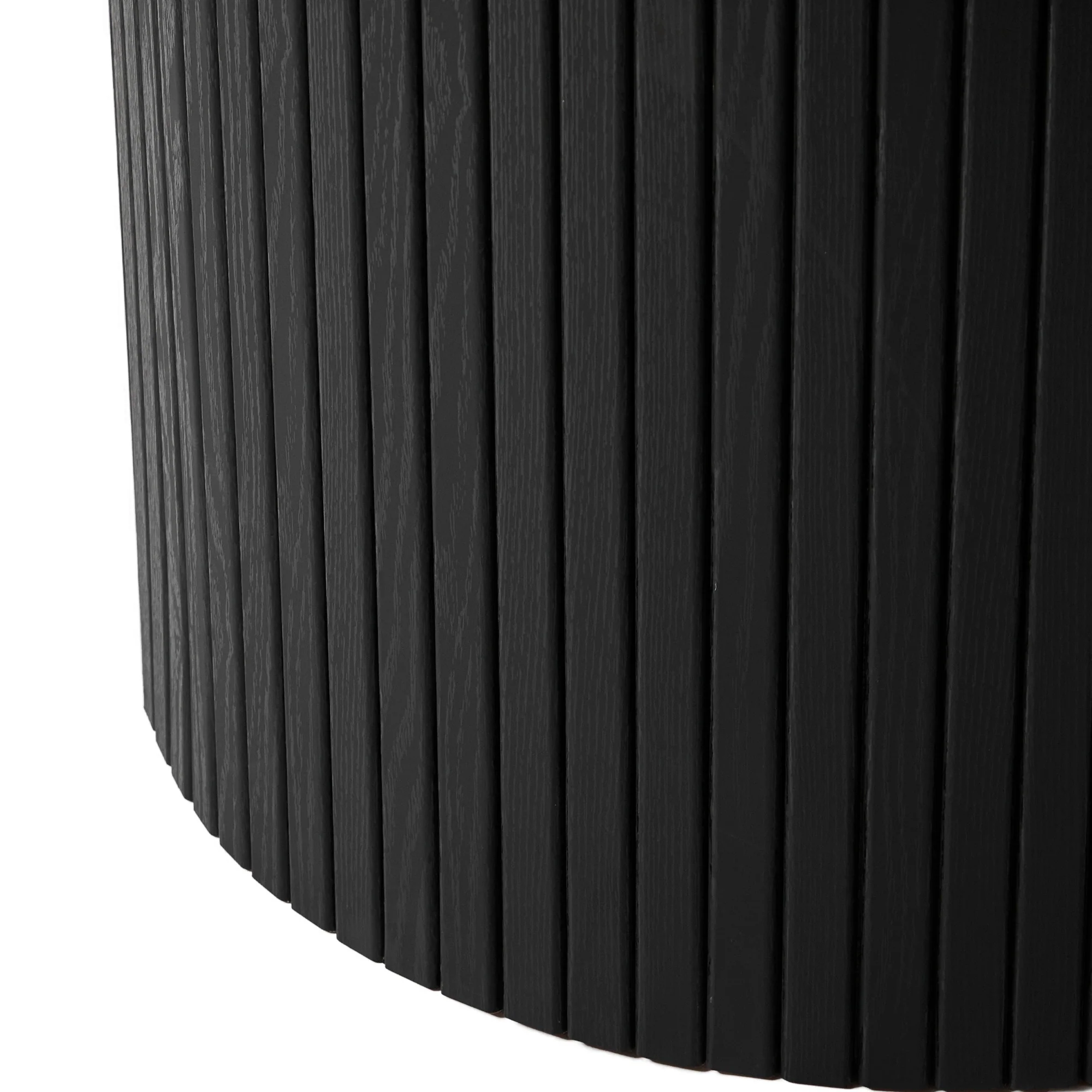 Cove Dining Table Black and Alexis Set of 4 Dining Chairs Cream Set - Image 8