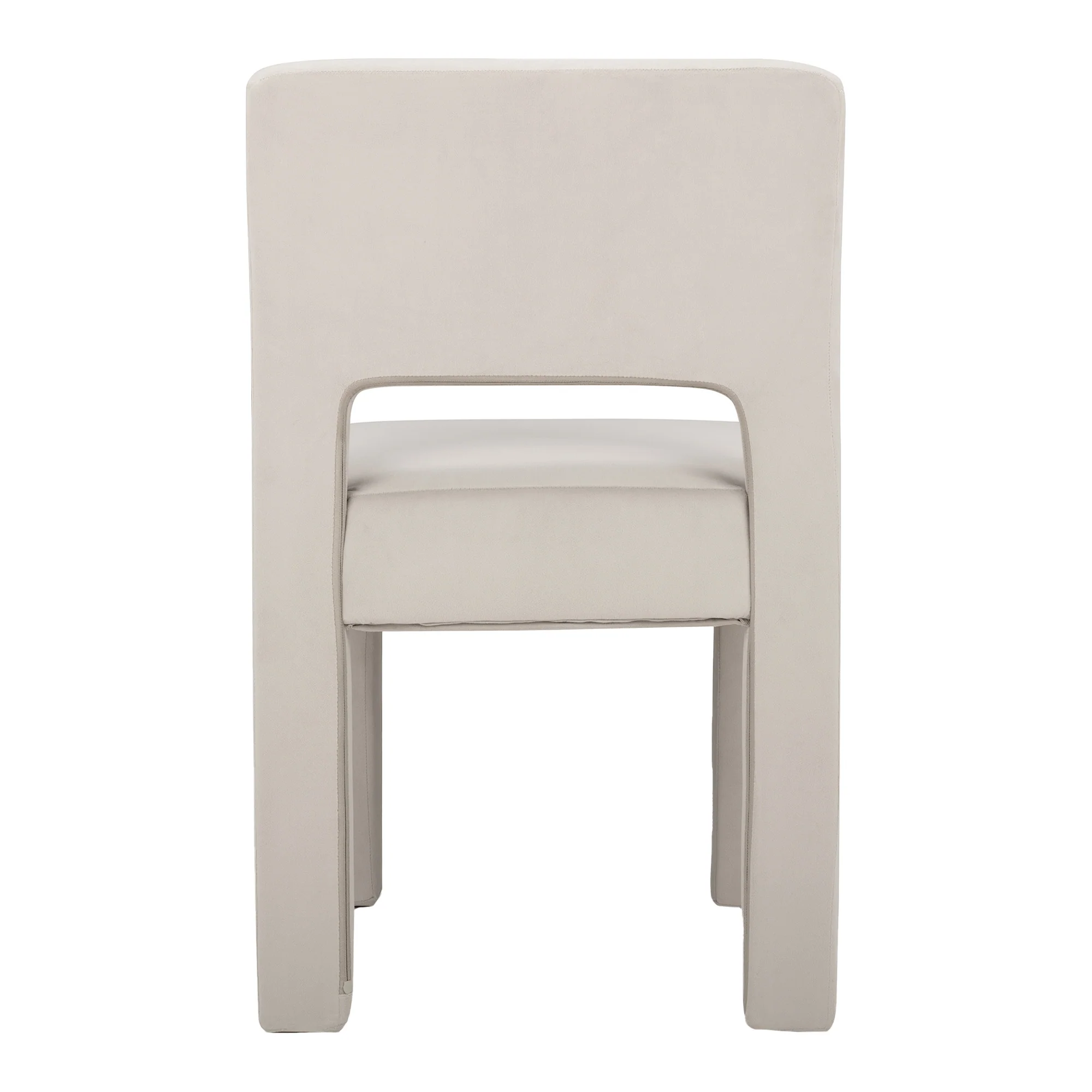 Cove Dining Table Black and Claude Set of 4 Dining Chairs Beige Set - Image 14