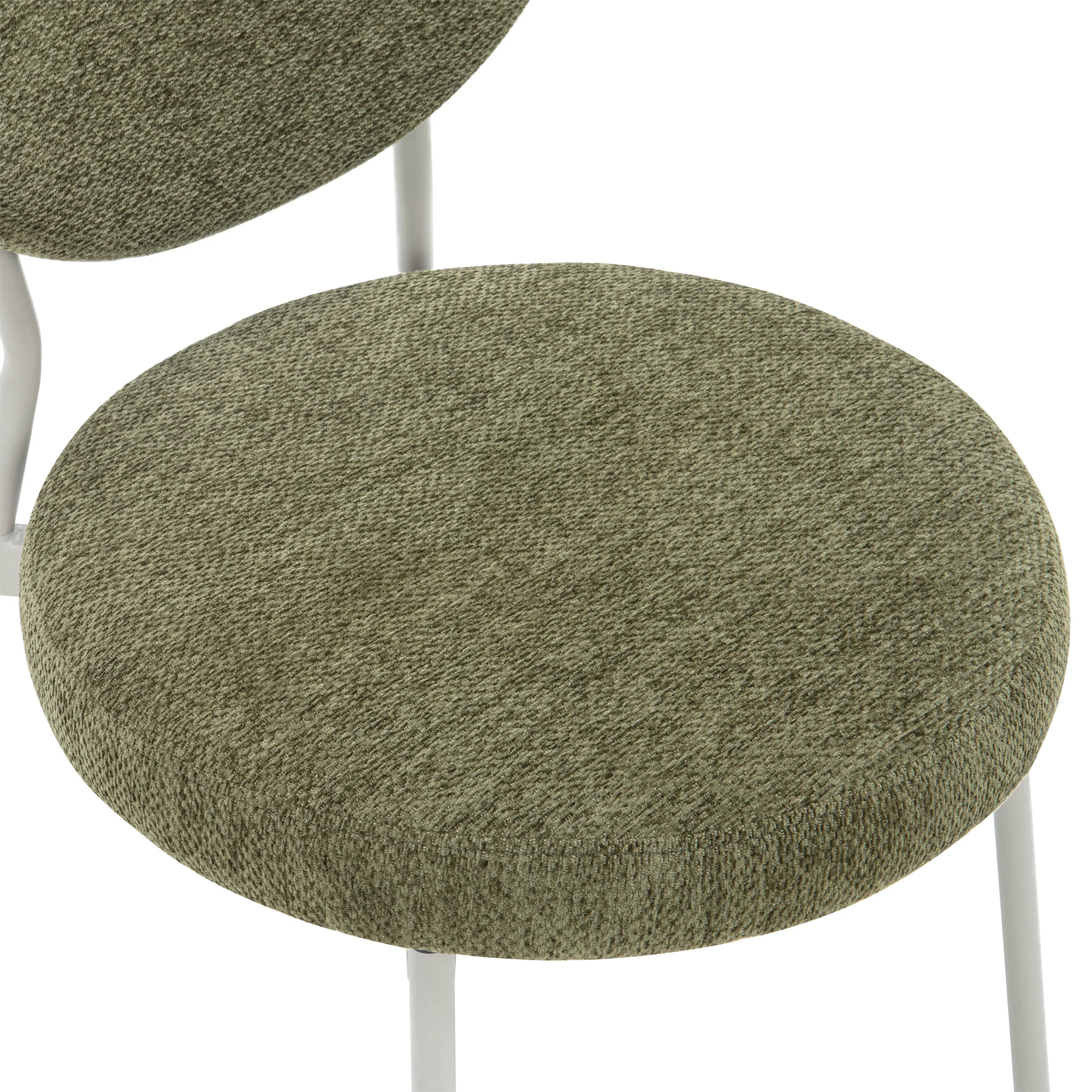 Cove Dining Table Black and Dora Set of 4 Dining Chairs Green Set - Image 11