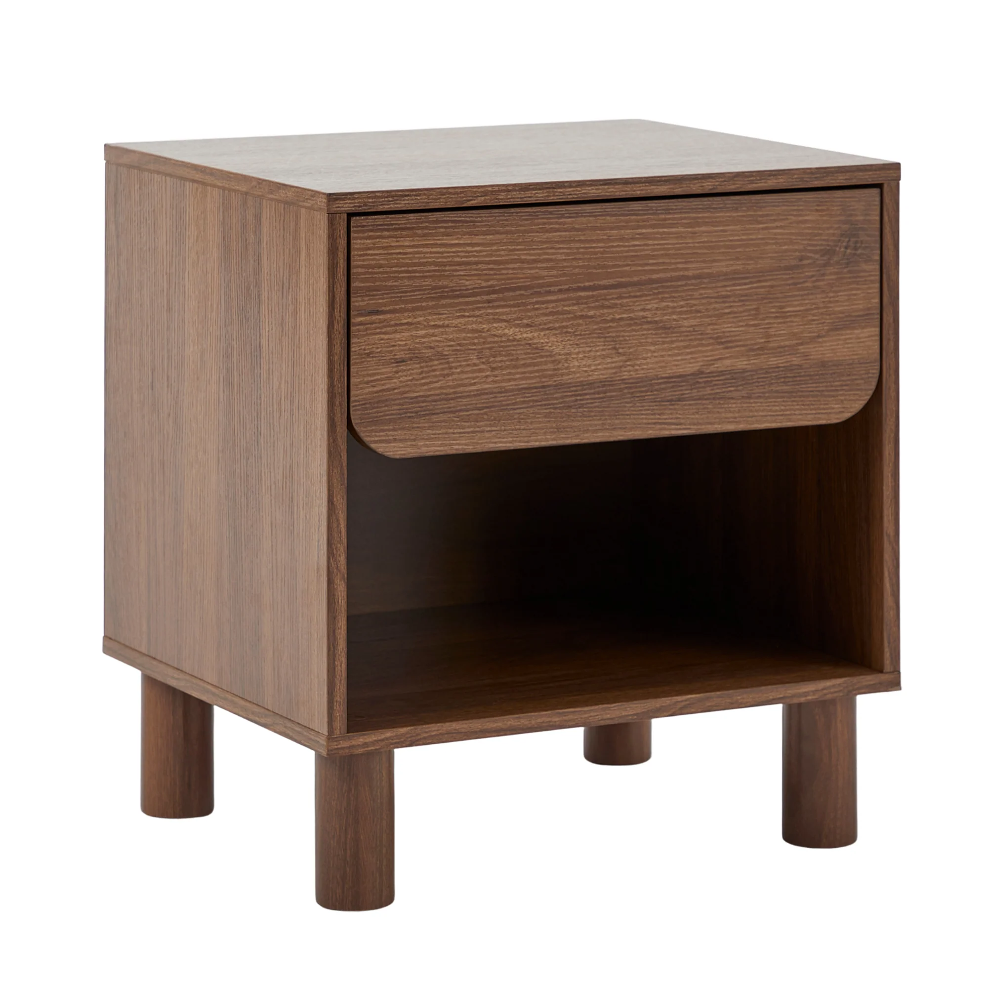 Davis Bedside Table Walnut - Image 2