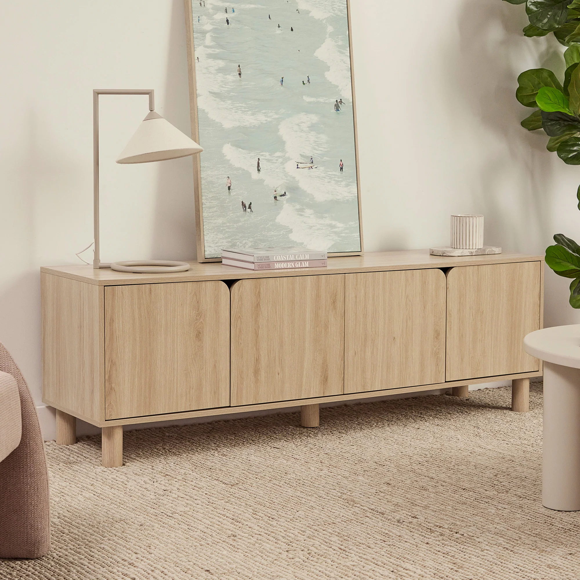 Davis Entertainment Unit Oak (160cm) - Image 10