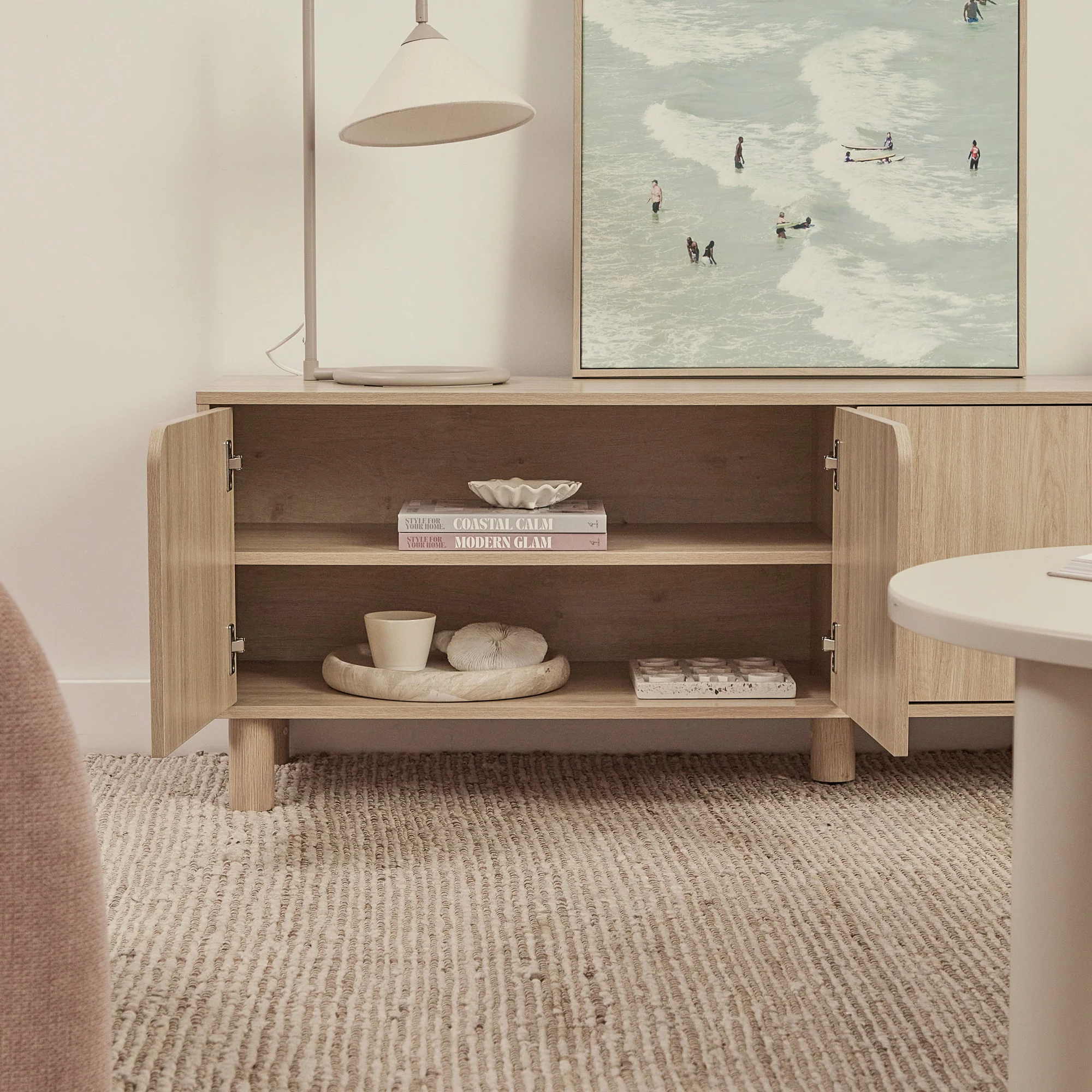 Davis Entertainment Unit Oak (160cm) - Image 6