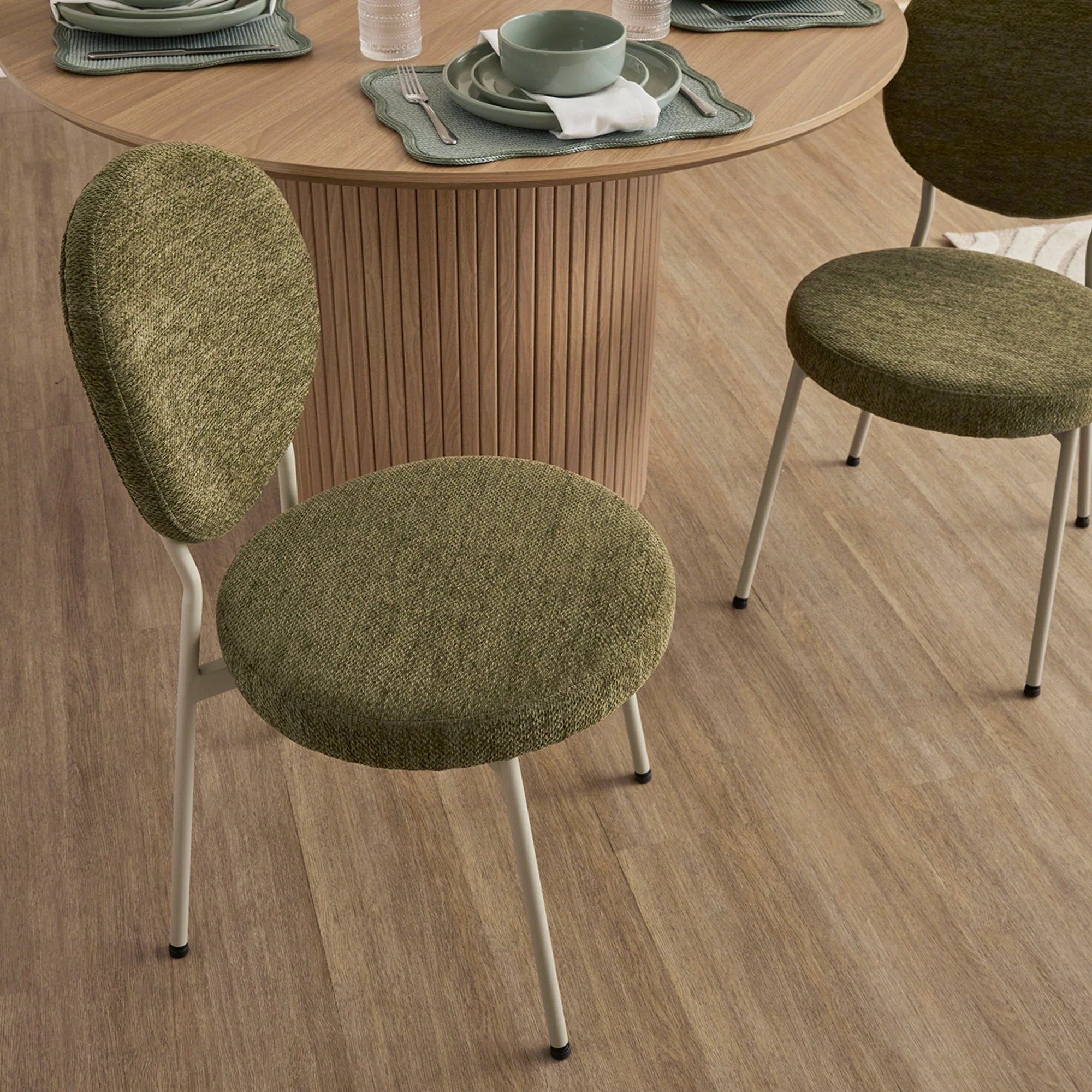 Dora Set of 2 Dining Chairs Green - Image 8