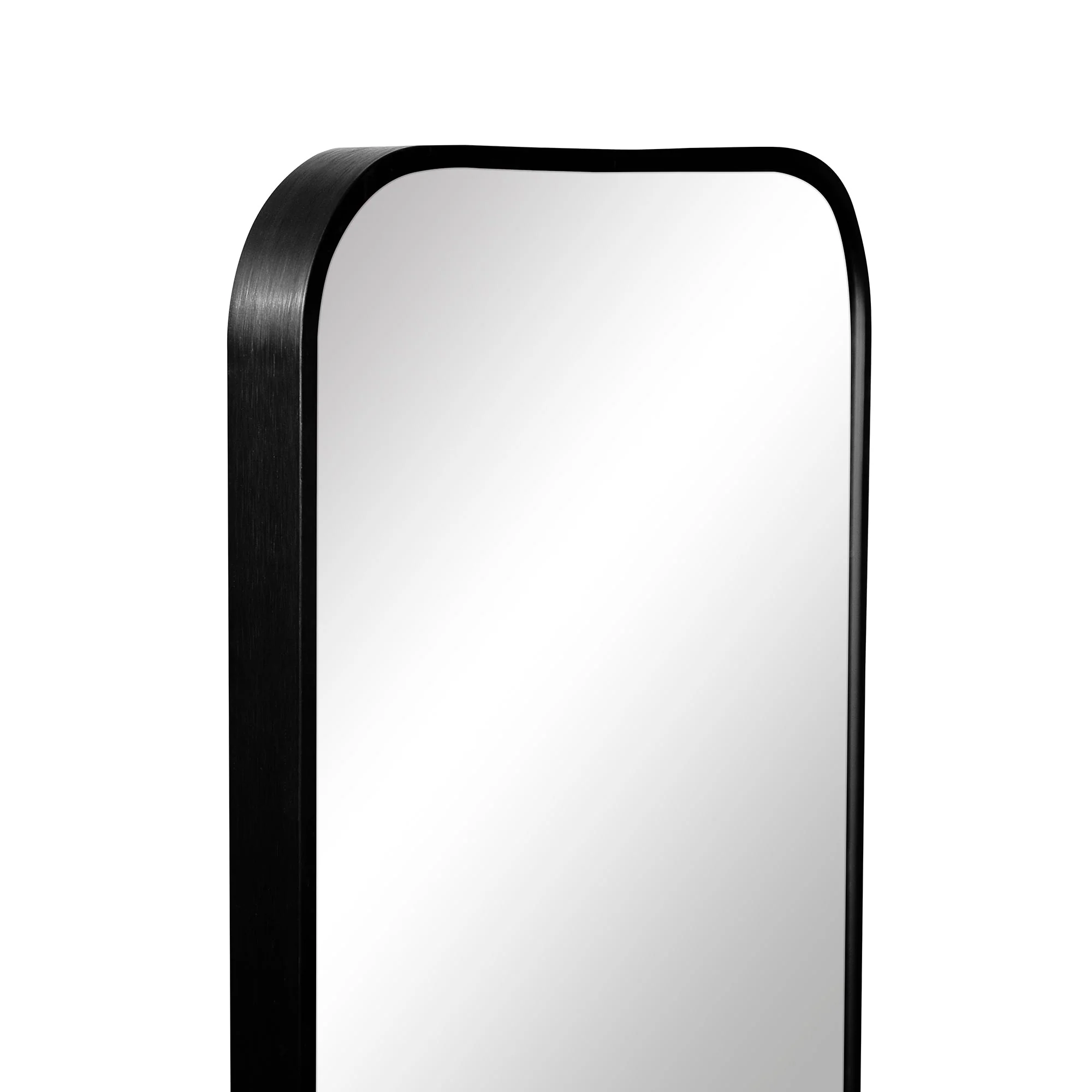 Elle 120cm Rectangle Leaning Wall Mirror Black - Image 6