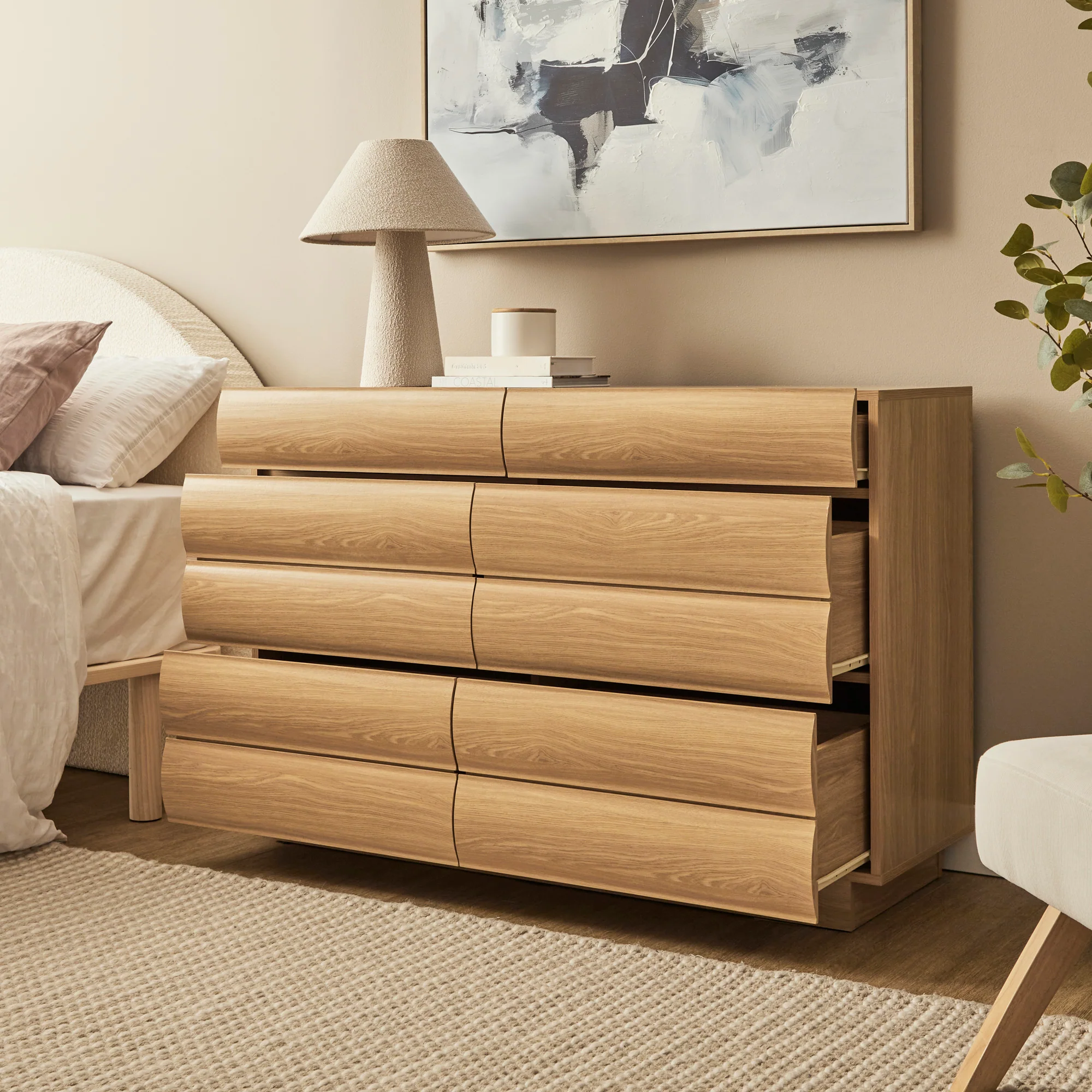 Elsene Chest of 6 Drawers Natural - Image 6