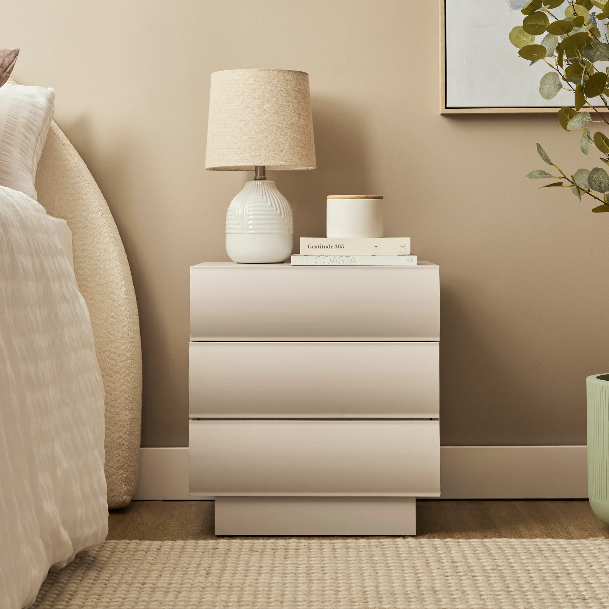 Elsene Bedside Table Grey - Image 3