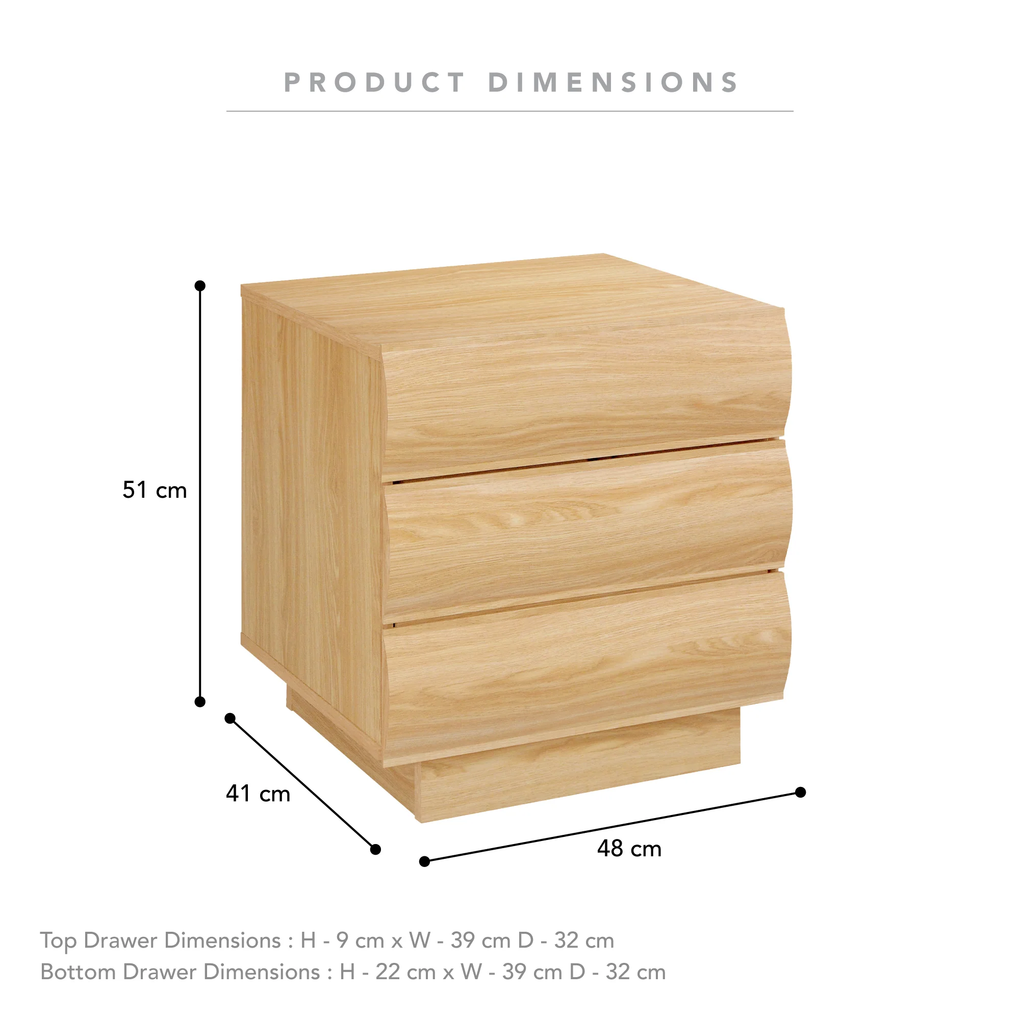 Elsene Bedside Table Natural - Image 4