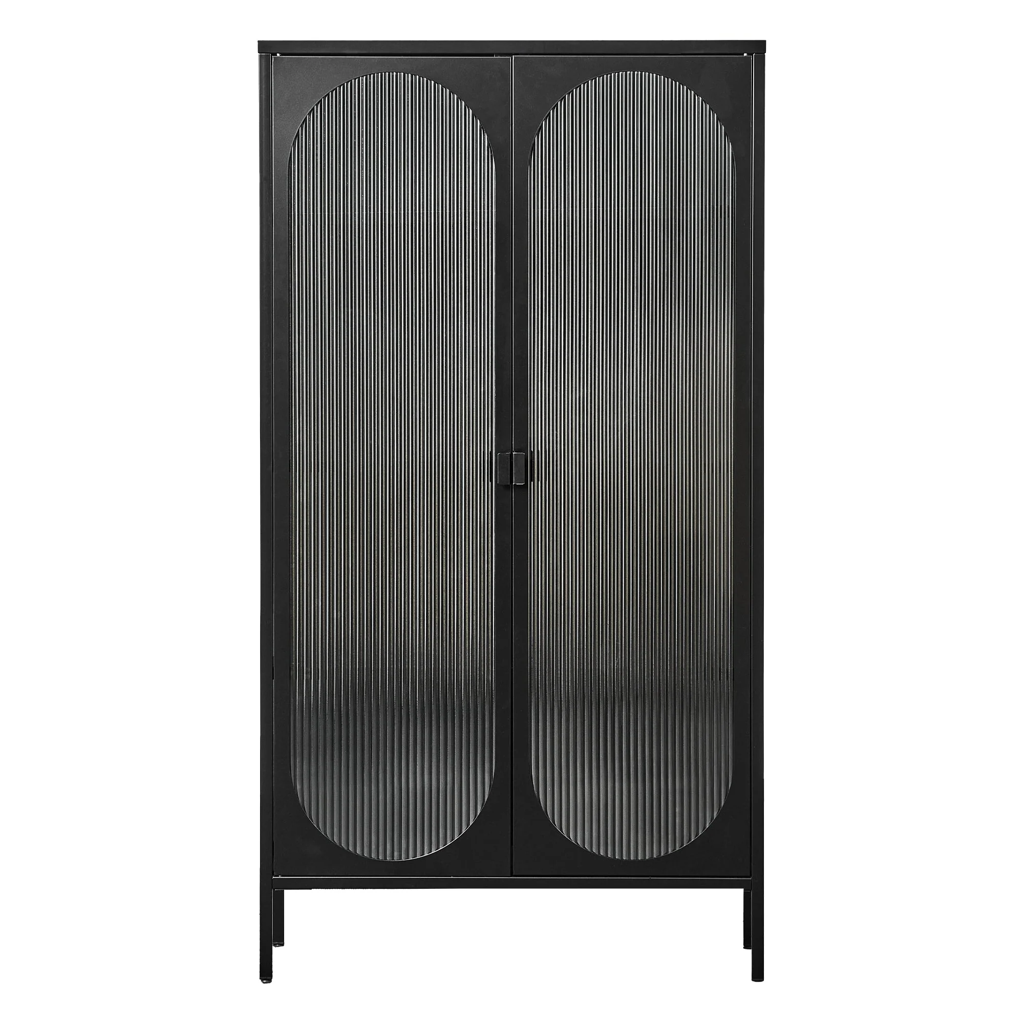 Eve Modern Large Metal Cabinet Black - Image 10