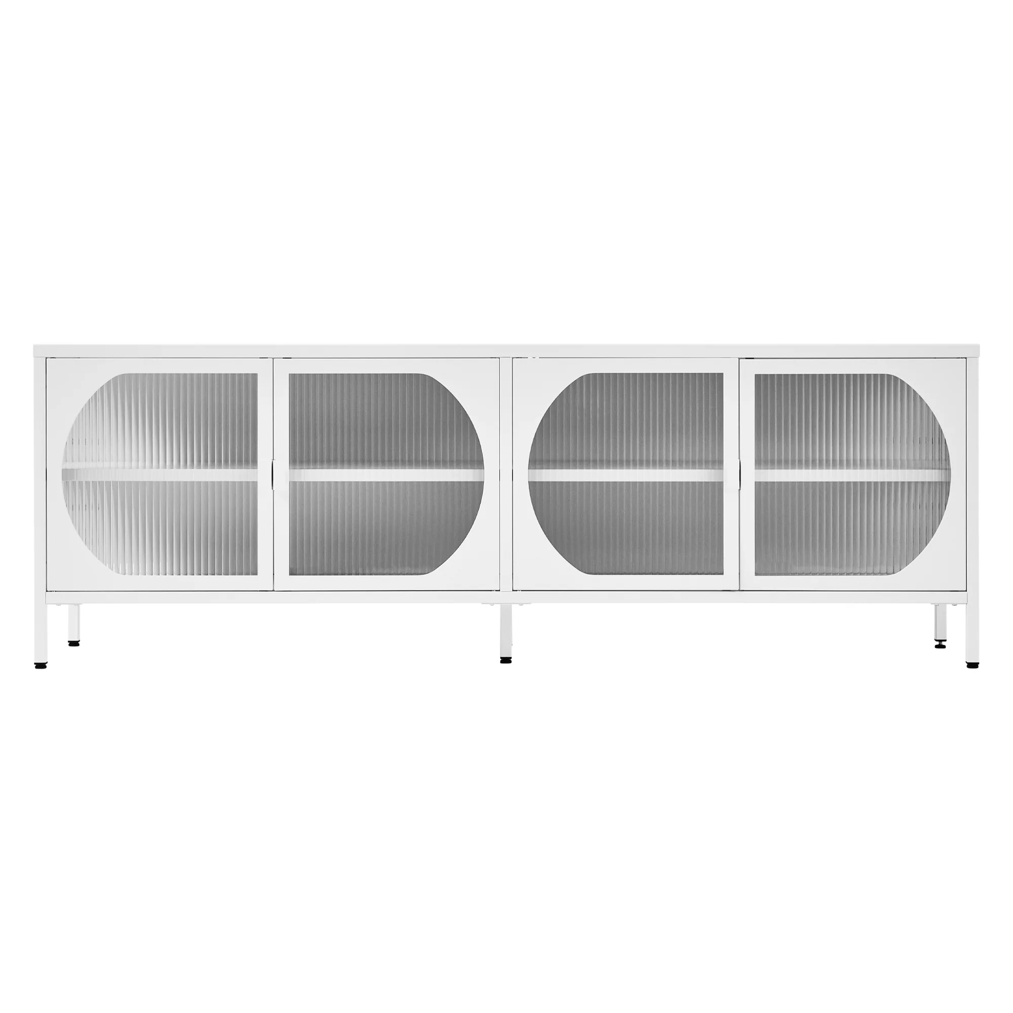 Eve Modern Metal Entertainment Unit White (160cm) - Image 12