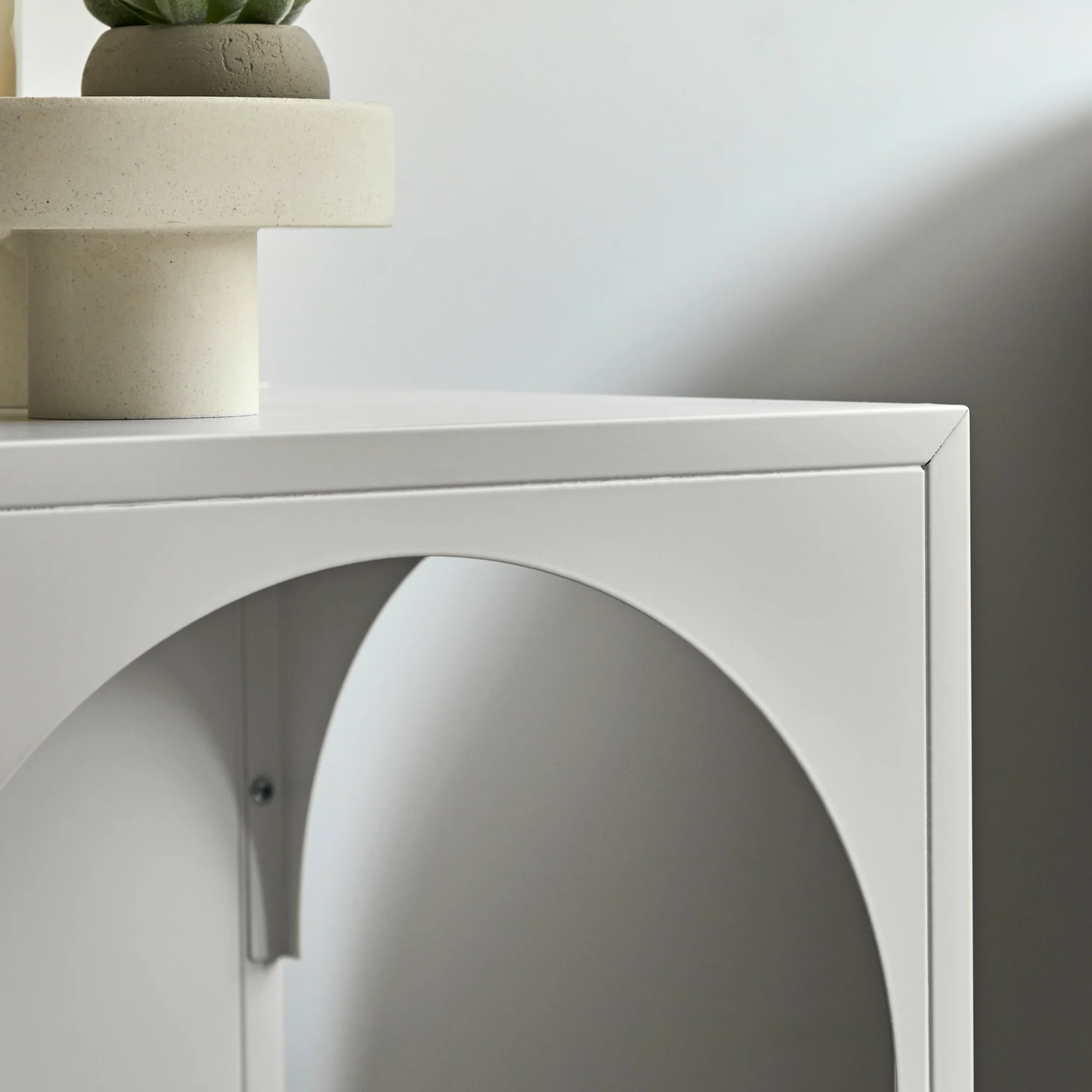 Eve Metal Open Front Side Table White - Image 6
