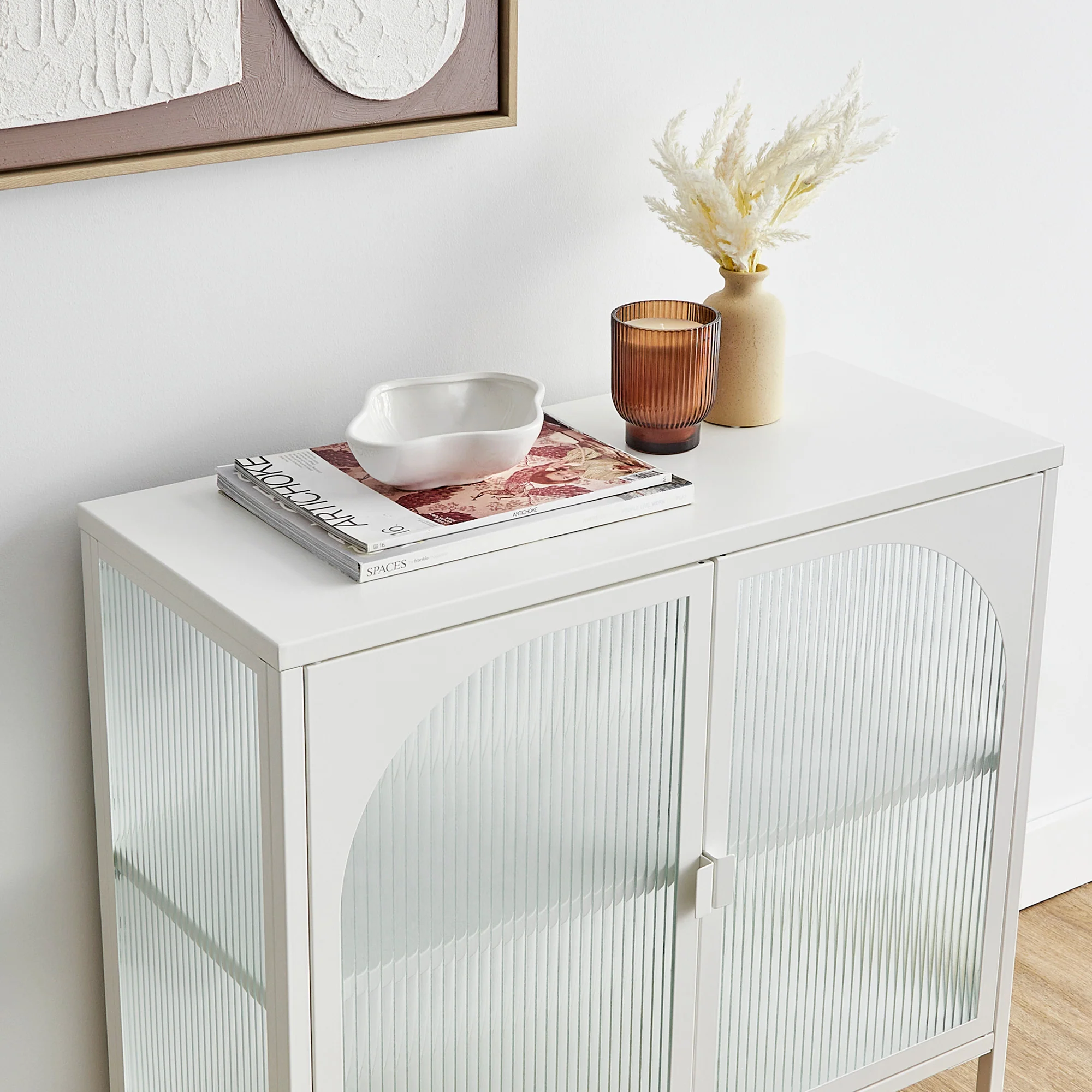 Eve Modern Metal Cabinet White - Image 11