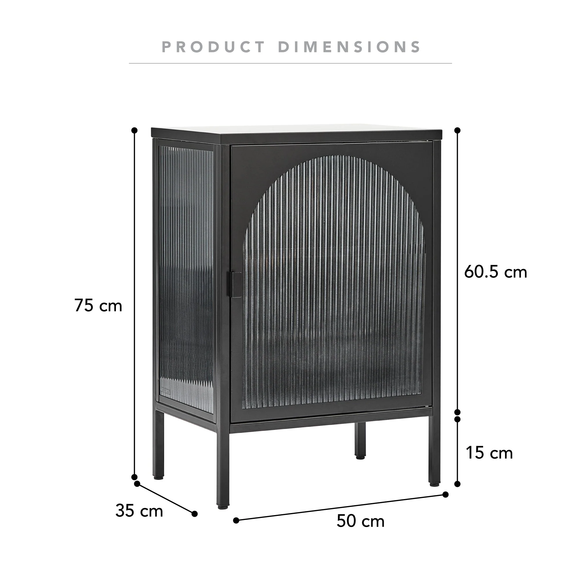 Eve Modern Metal Side Table Black - Image 3
