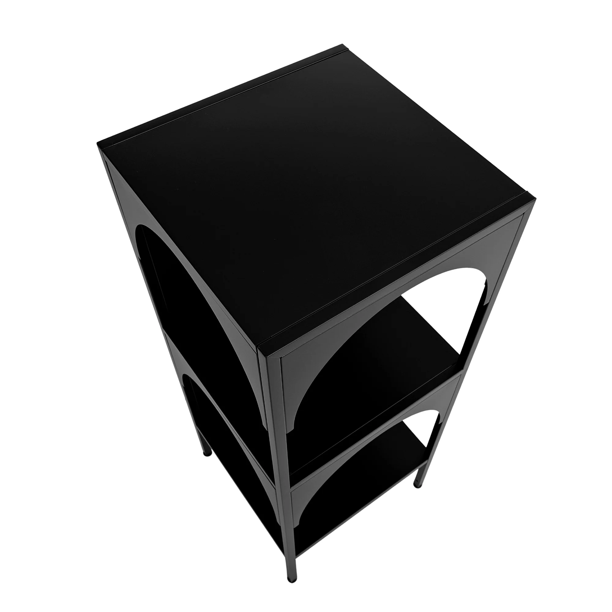 Eve Metal Open Front Shelving Unit Black - Image 10