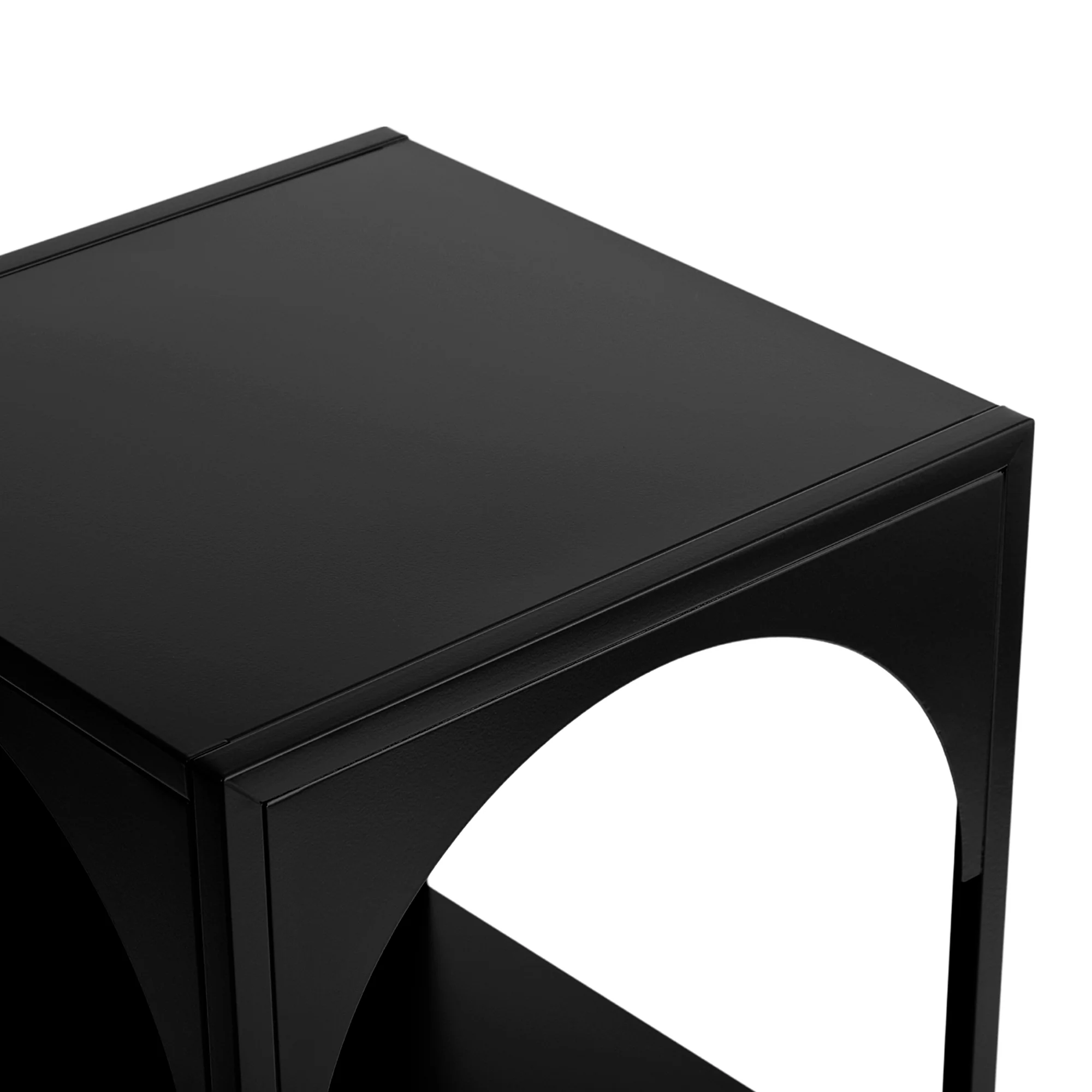 Eve Metal Open Front Shelving Unit Black - Image 11