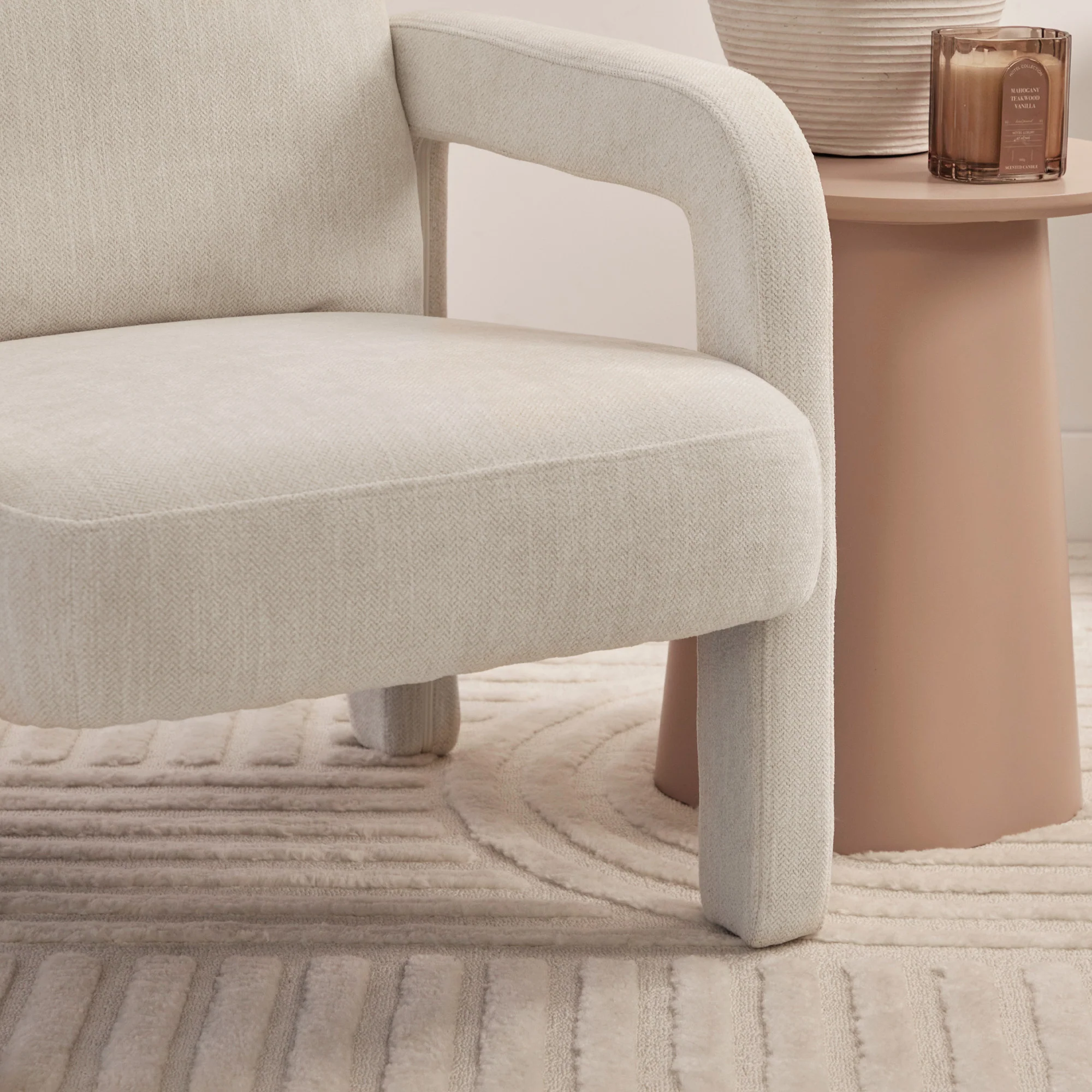 Foster Armchair Cream - Image 4