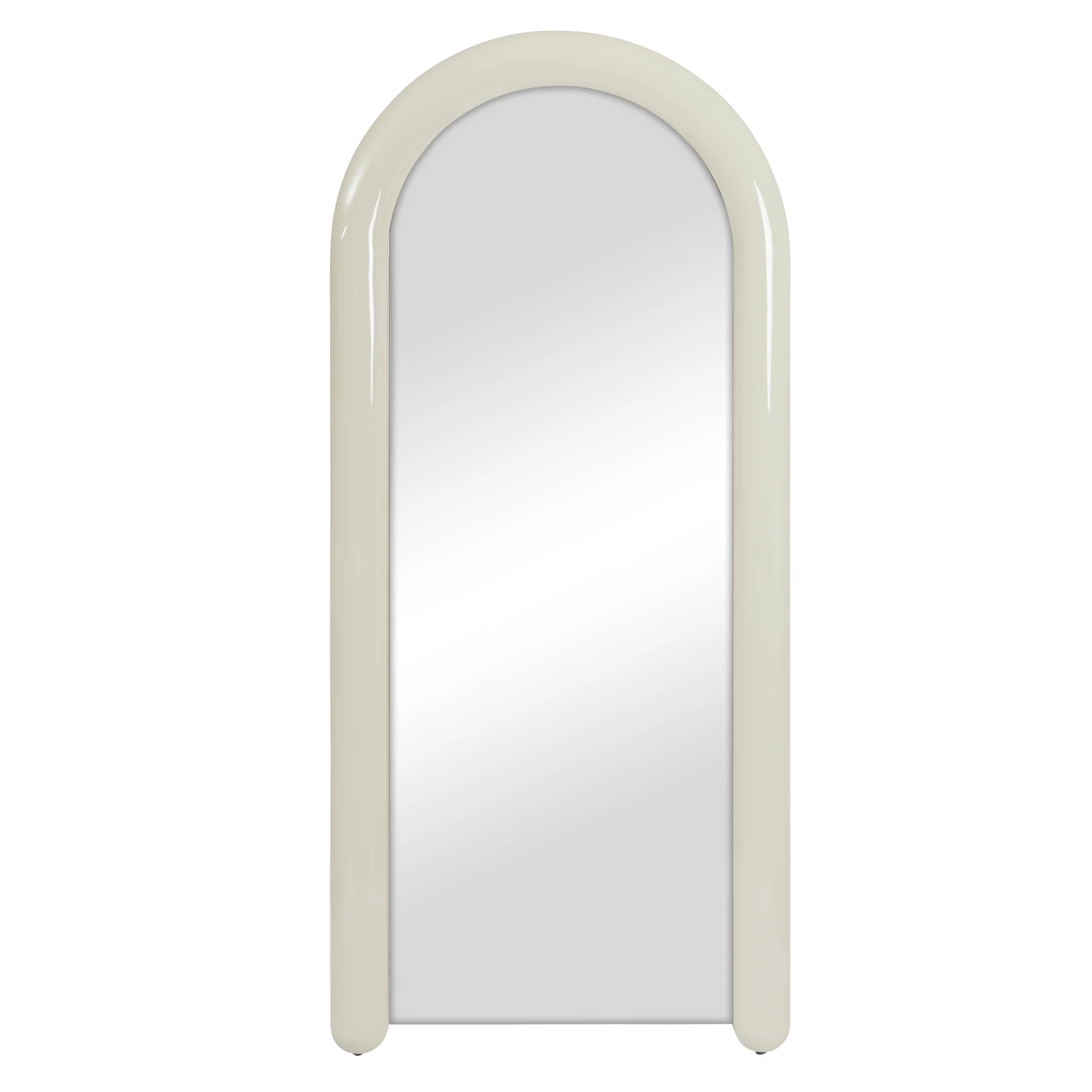 Gigi 180cm Gloss Arch Mirror Cream - Image 2