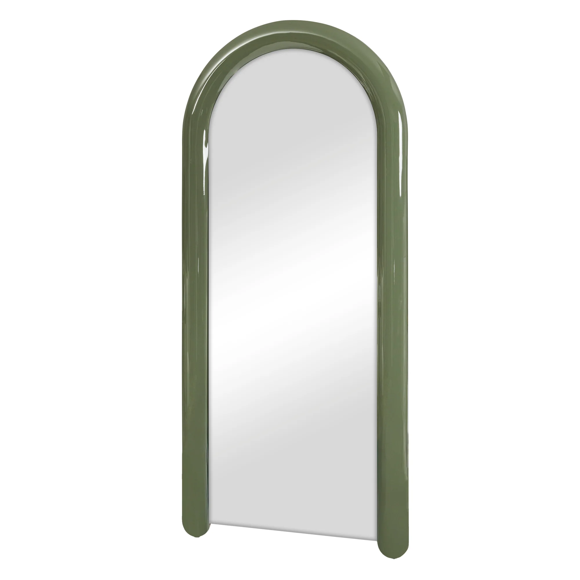 Gigi 180cm Gloss Arch Mirror Green - Image 7
