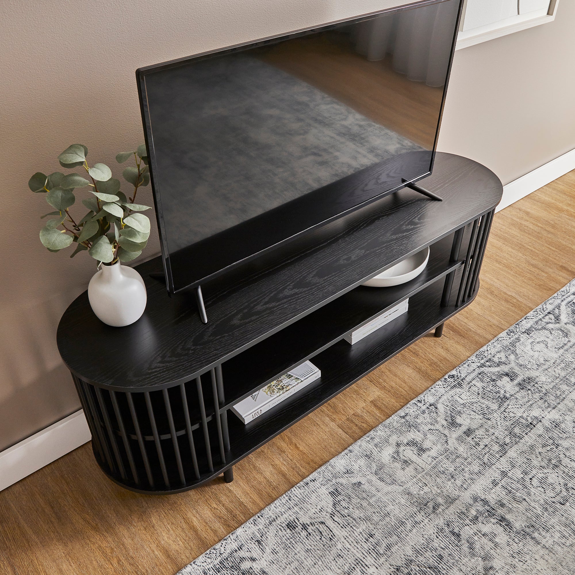 Halo 140cm Entertainment Unit Black - Image 6