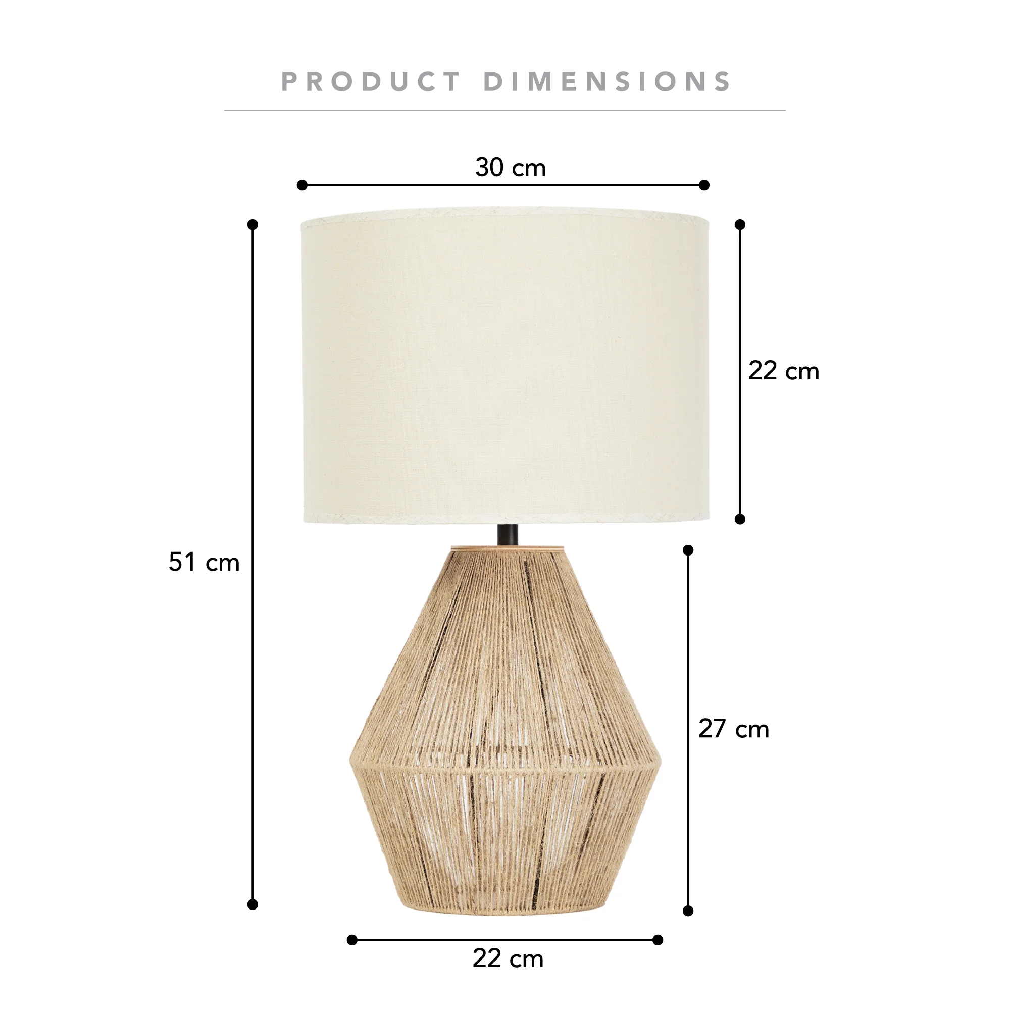 Harbour Table Lamp Natural - Image 3