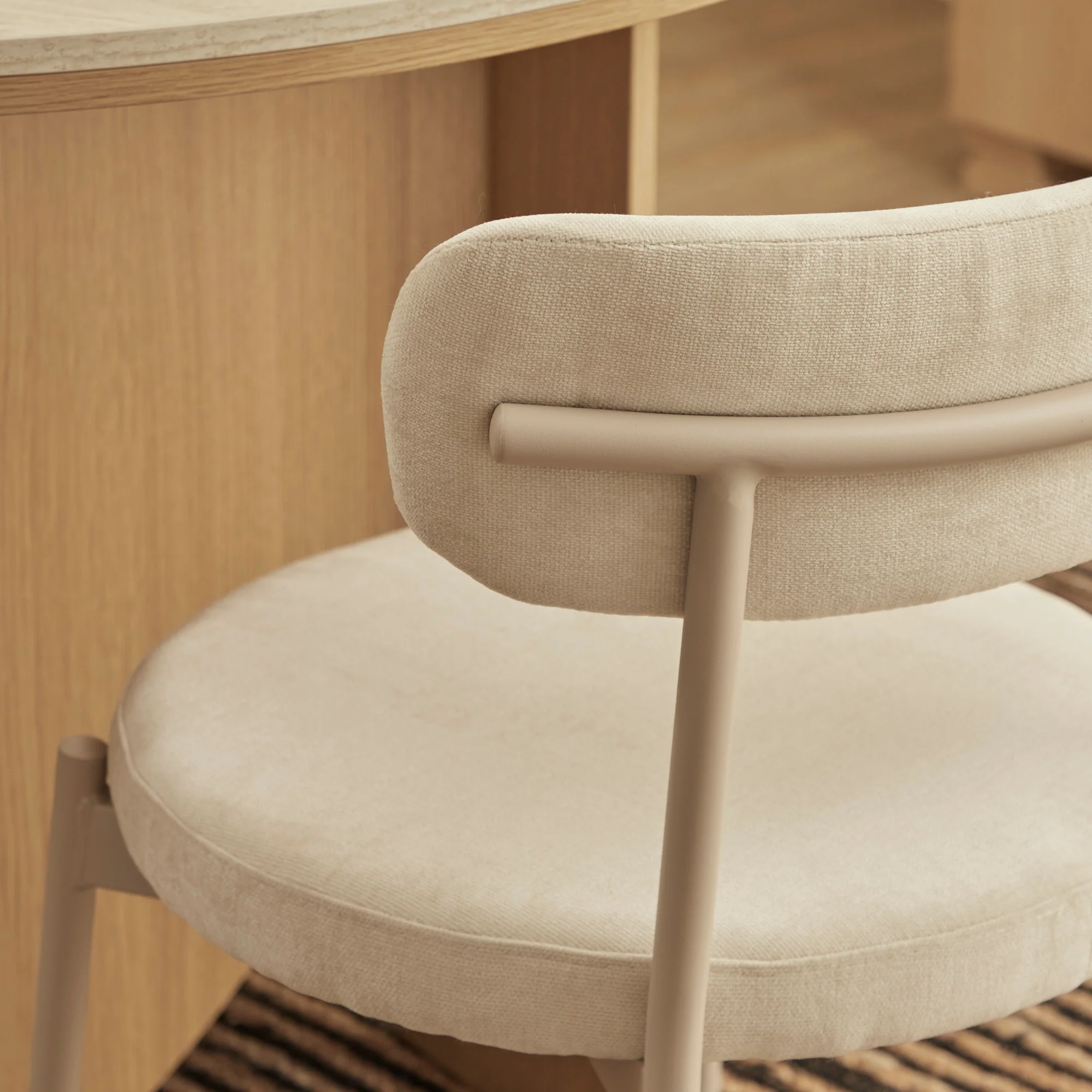 Hawthorn Set of 2 Dining Chairs Cream - Image 5