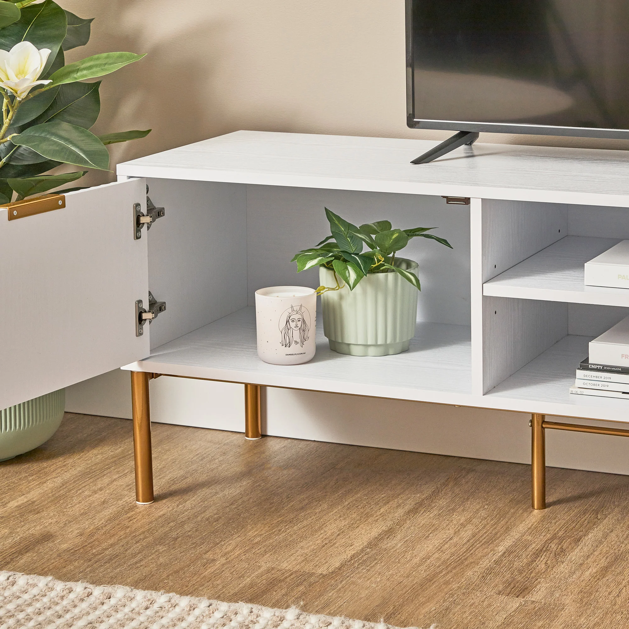 Indy Entertainment Unit White (160cm) - Image 7