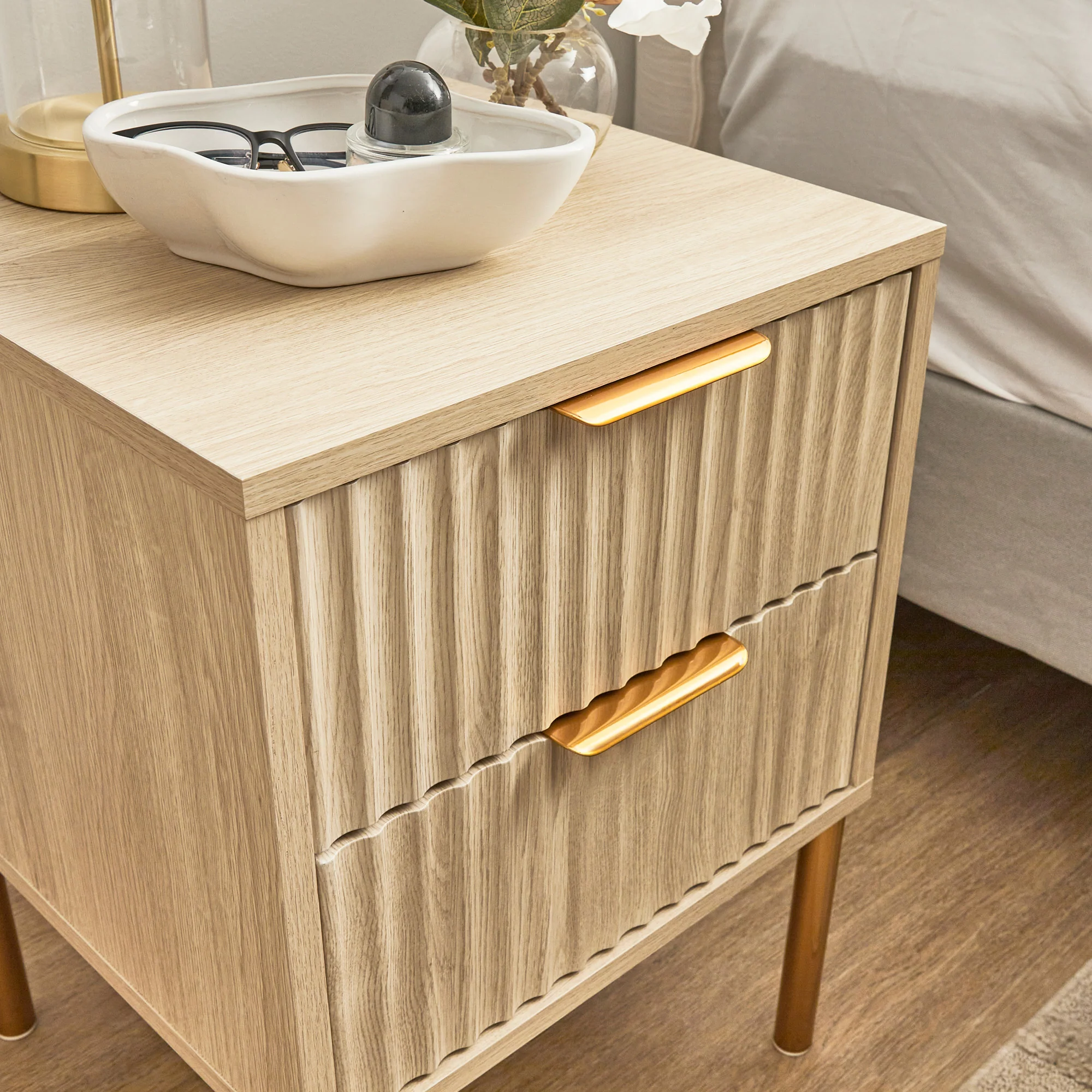 Indy Bedside Table Natural - Image 5