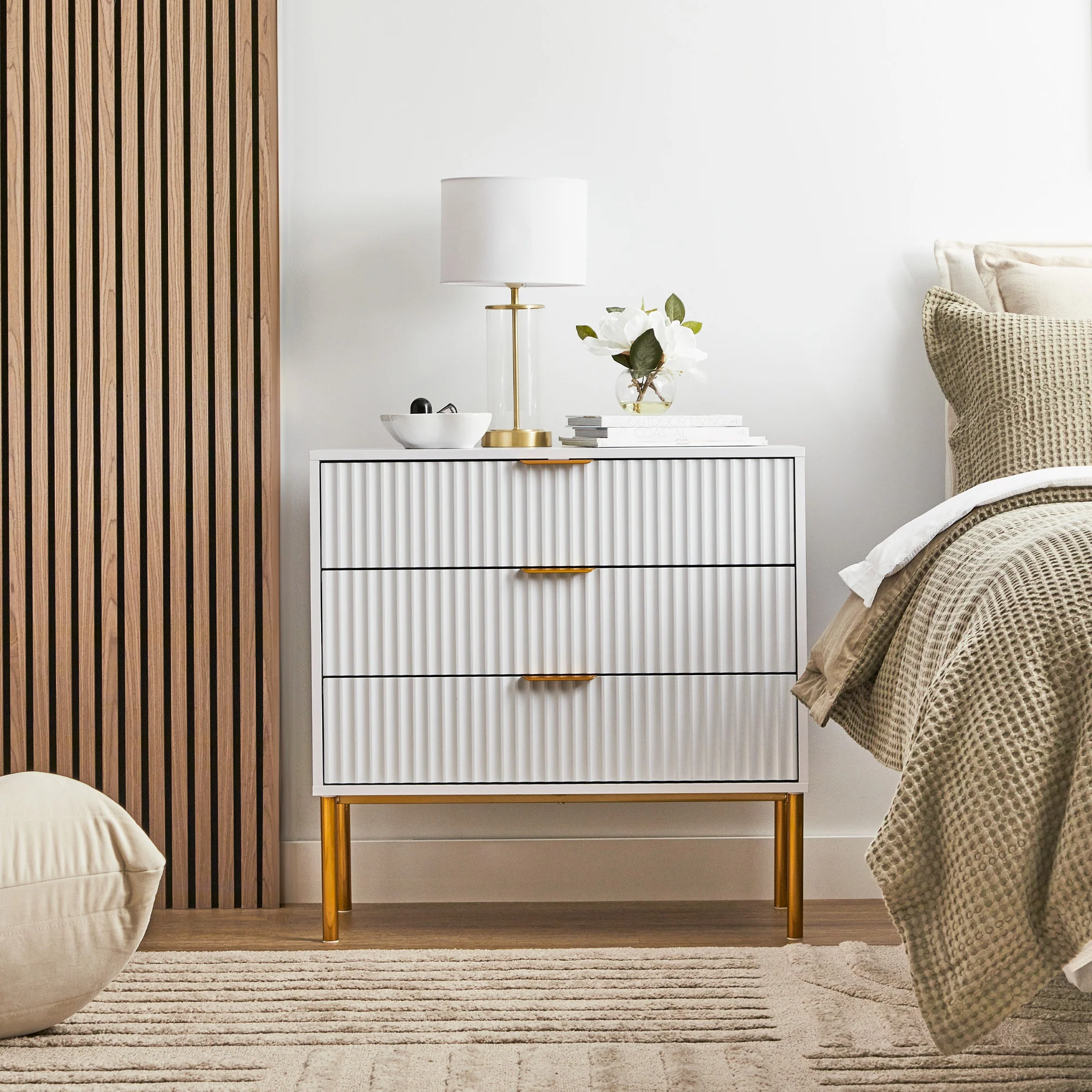 Indy Chest of 3 Drawers White - Image 7