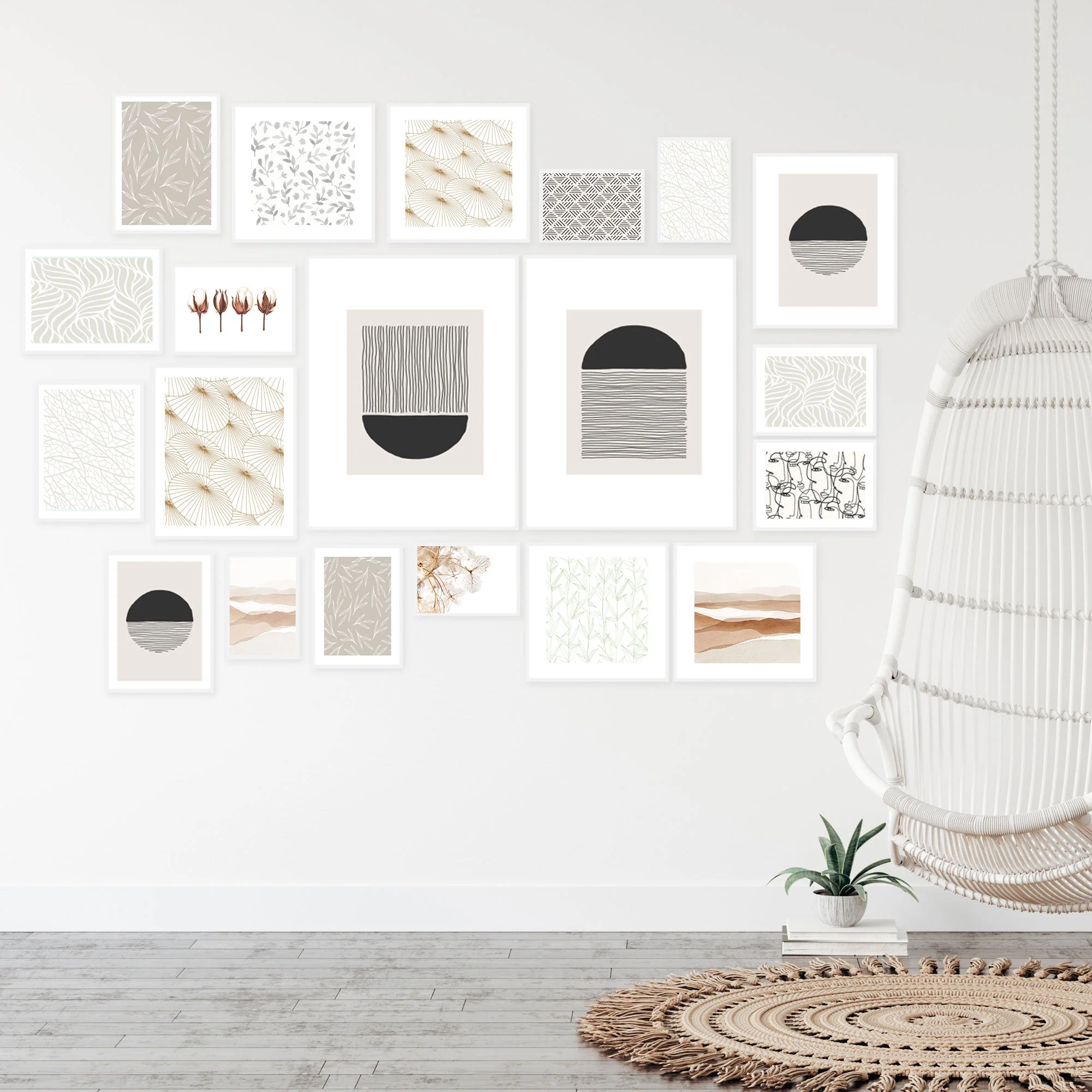 Instant Gallery Wall 20 Piece Frame Set - Image 4