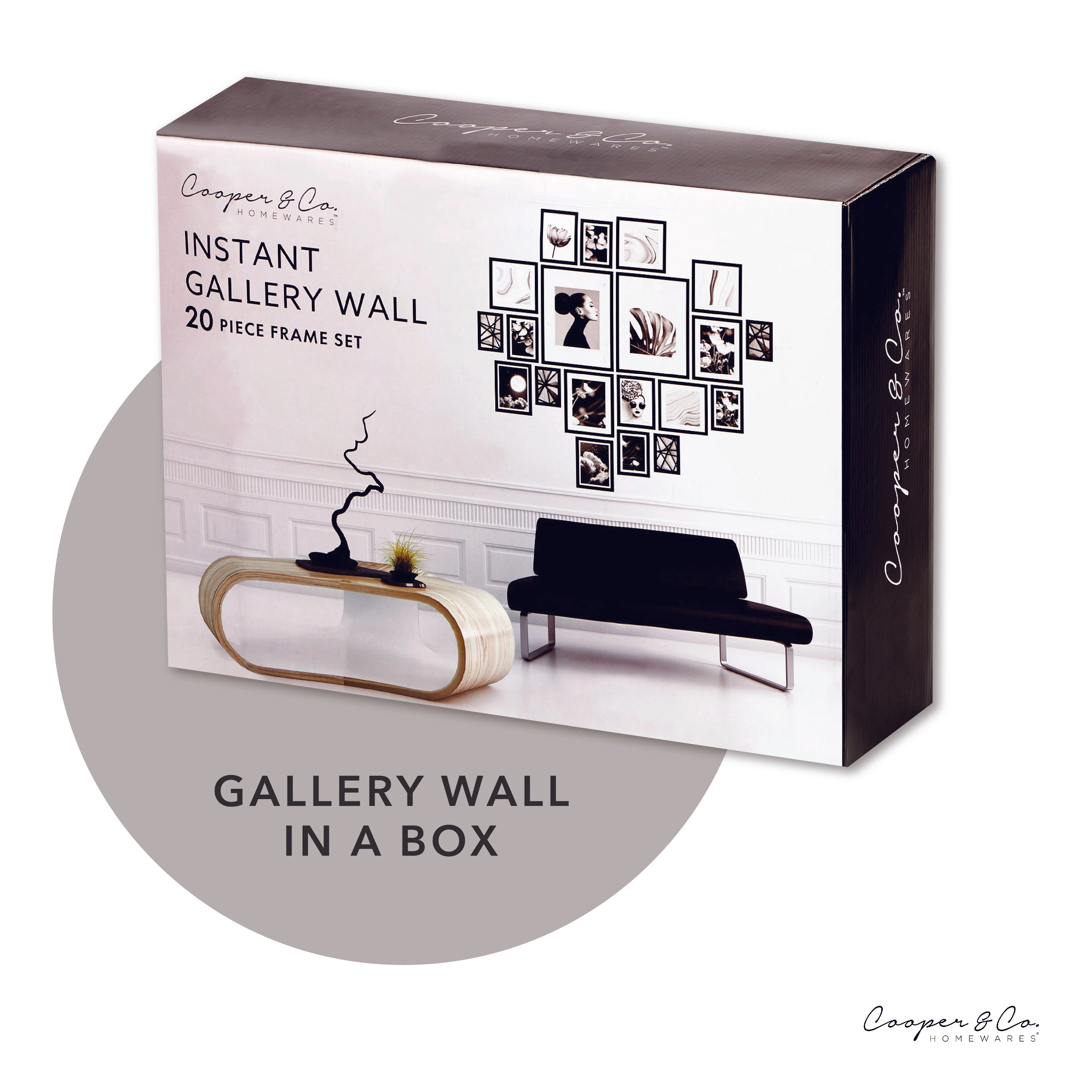 Instant Gallery Wall 20 Piece Frame Set - Image 6