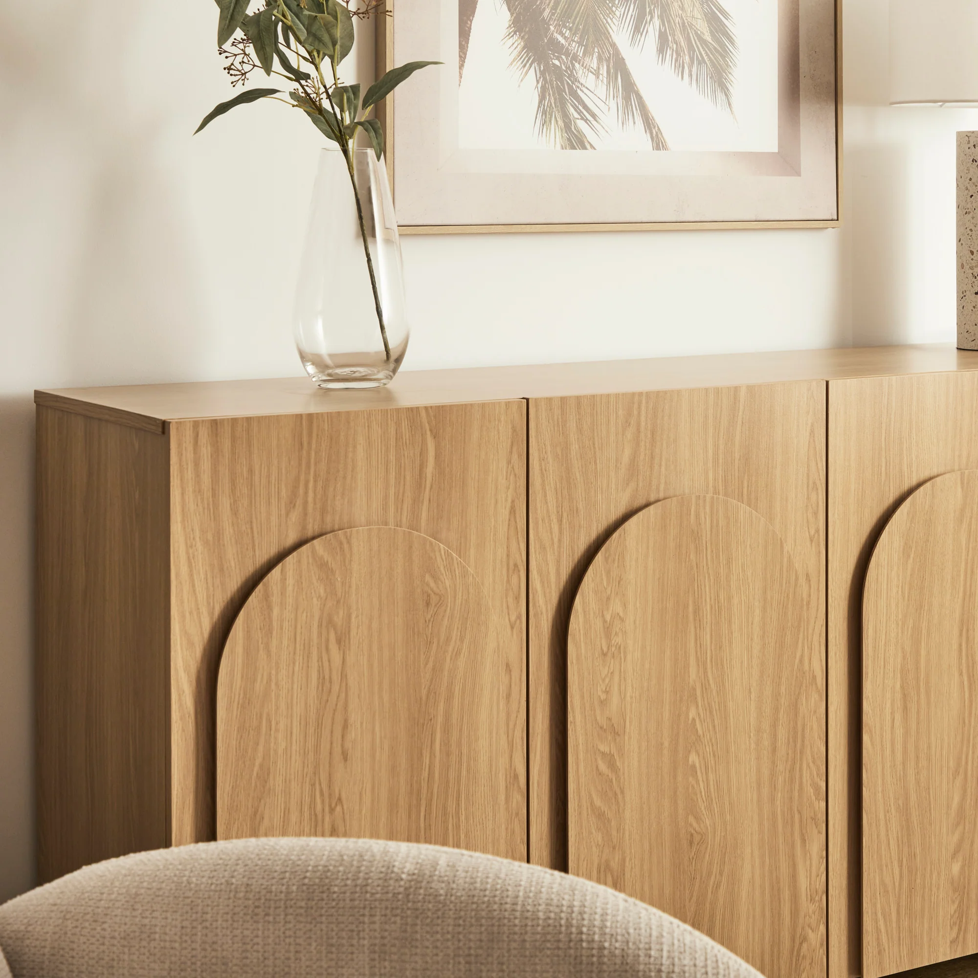 Kaari 4 Door Sideboard Natural (160cm) - Image 6