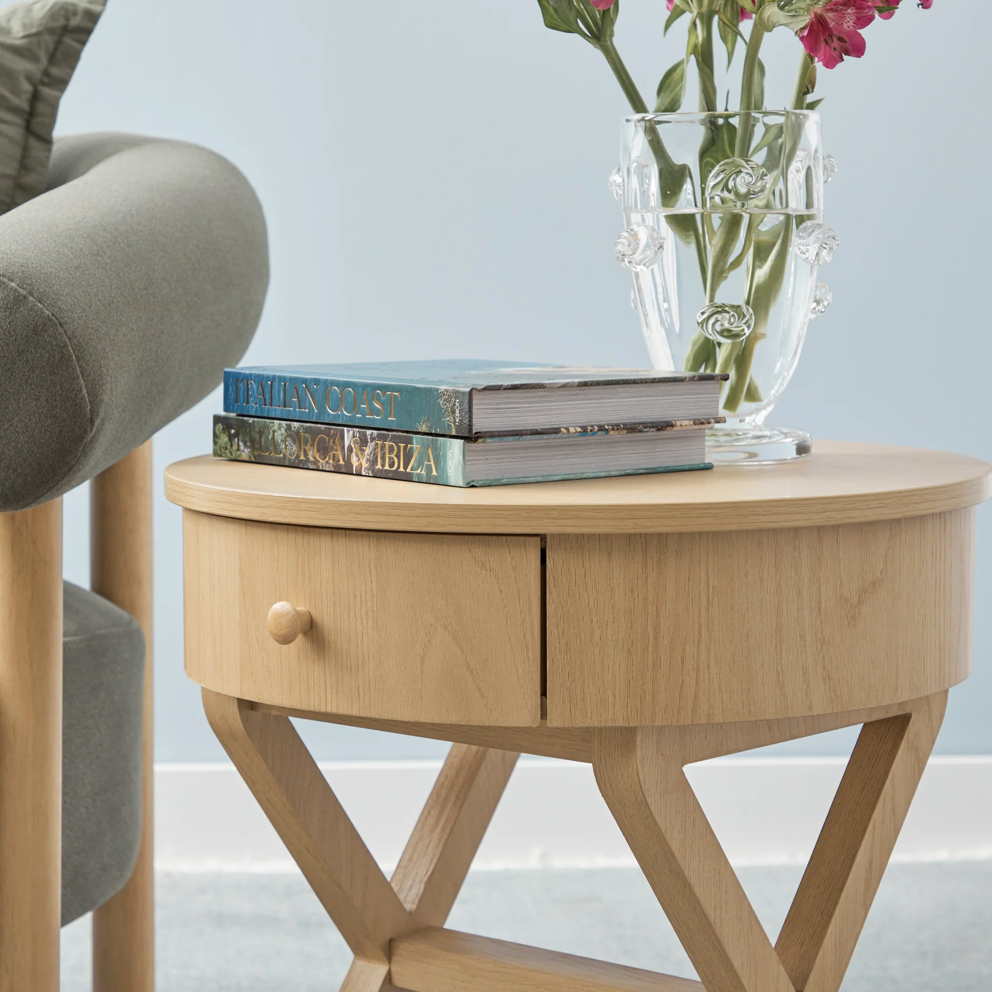 Lee Side Table Oak - Image 8