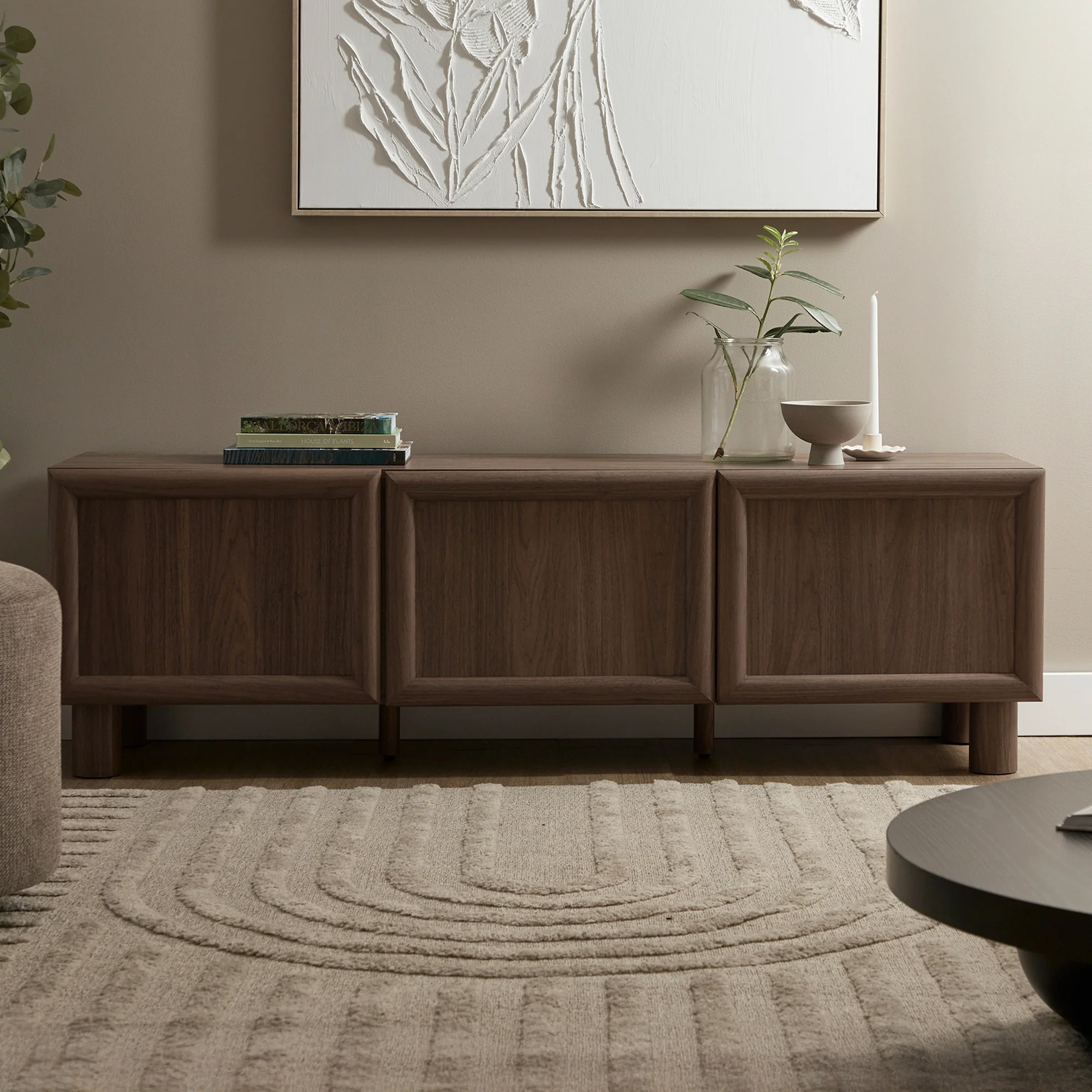 Linero Entertainment Unit Walnut (160cm) - Image 4