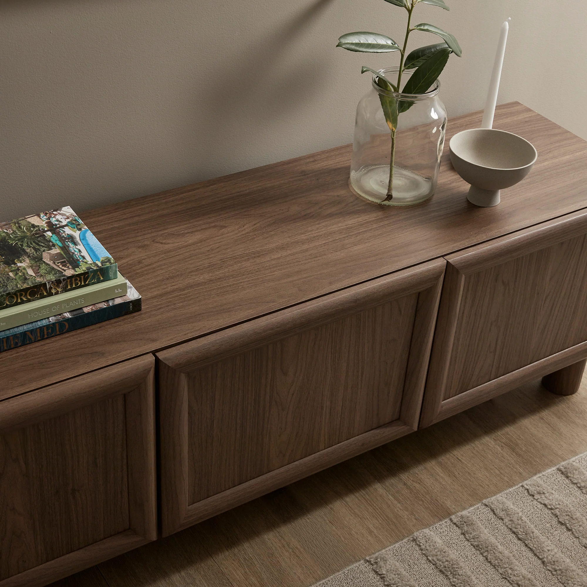 Linero Entertainment Unit Walnut (160cm) - Image 9