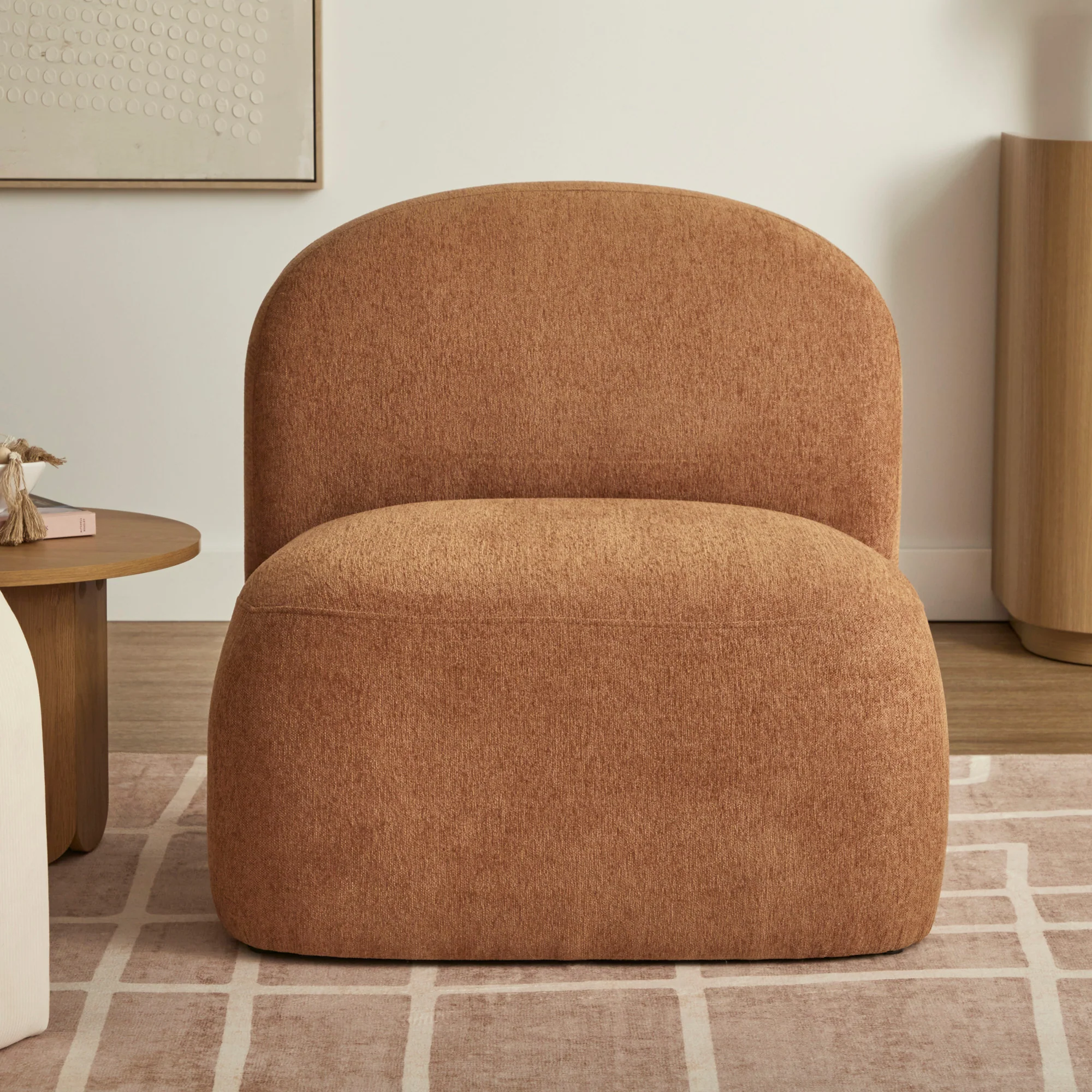 Luca Block Accent Chair Pumpkin - Image 5