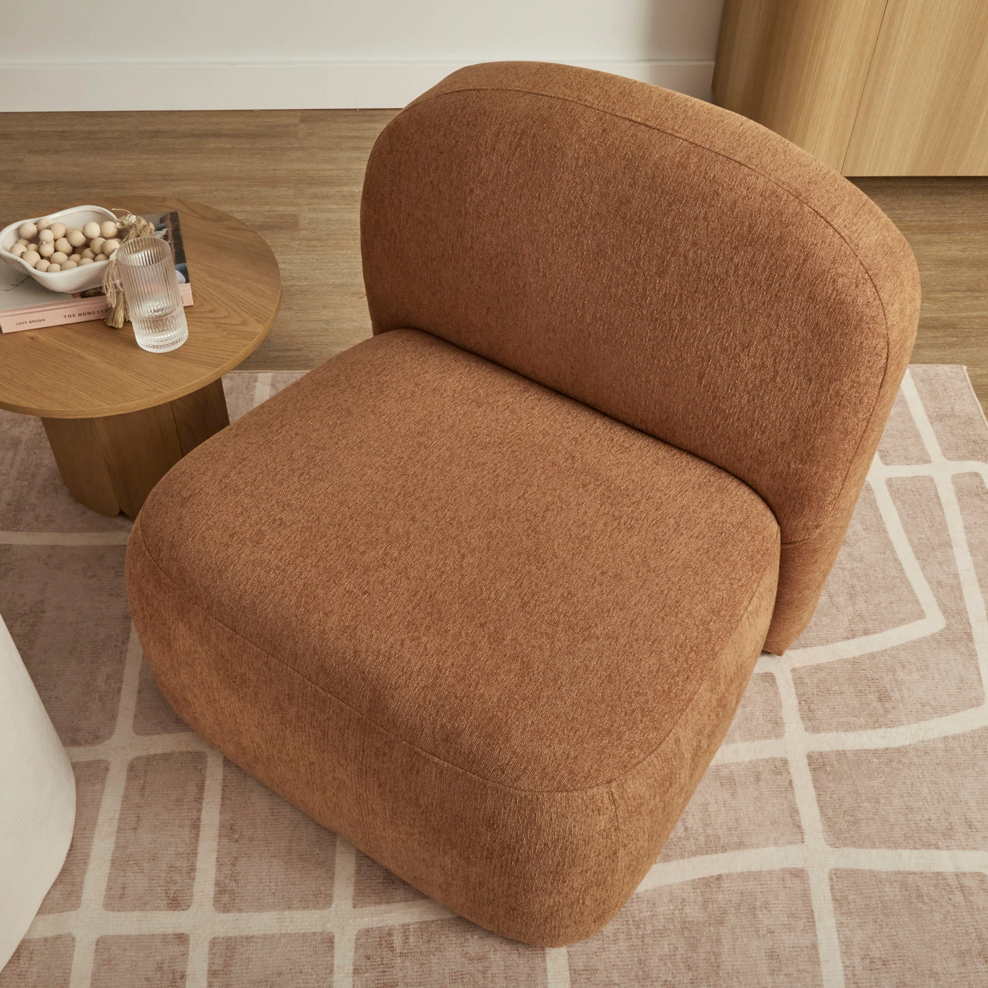 Luca Block Accent Chair Pumpkin - Image 6